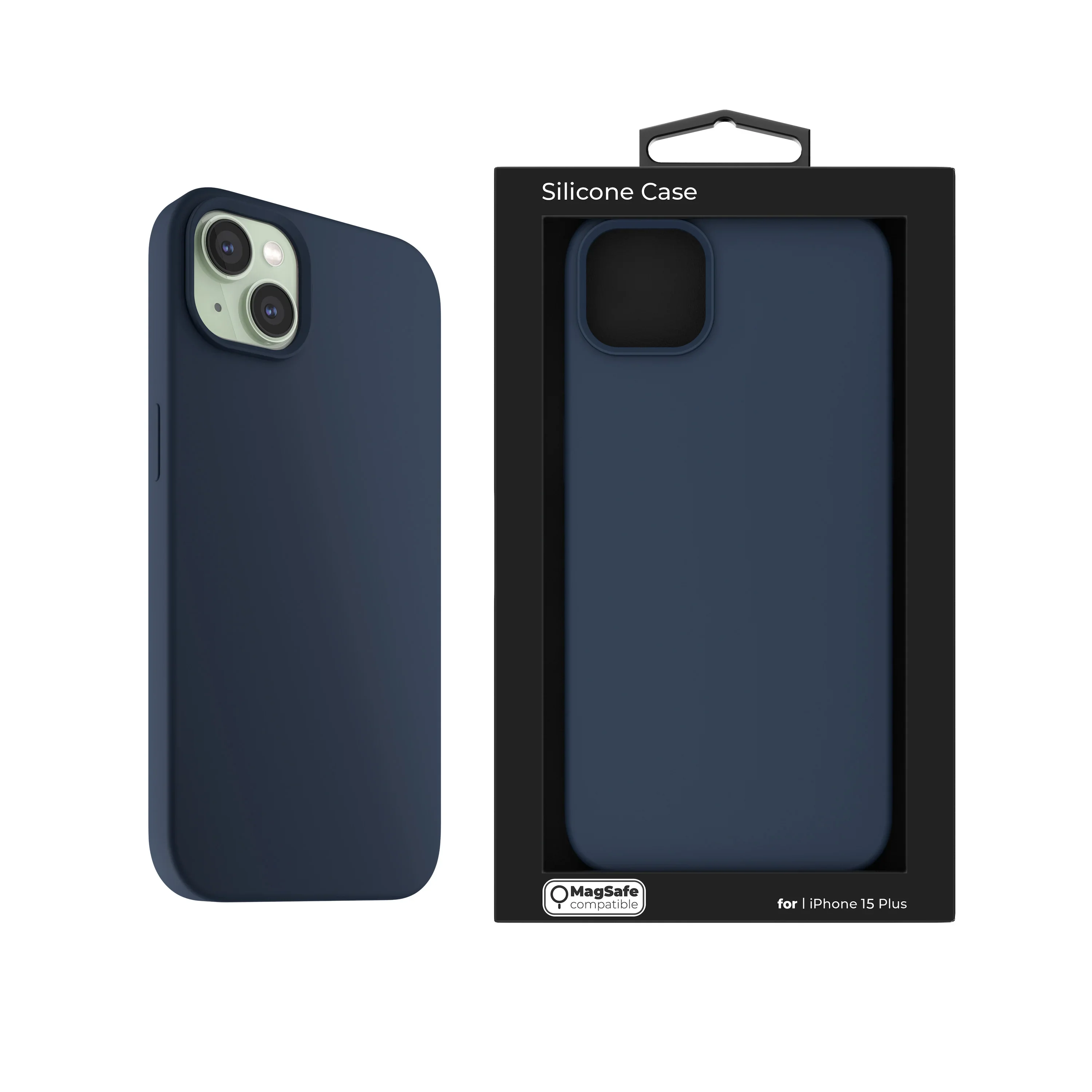 Husa de protectie NOA cu MagSafe pentru iPhone 15 Plus, Silicon, Albastru - Image 9