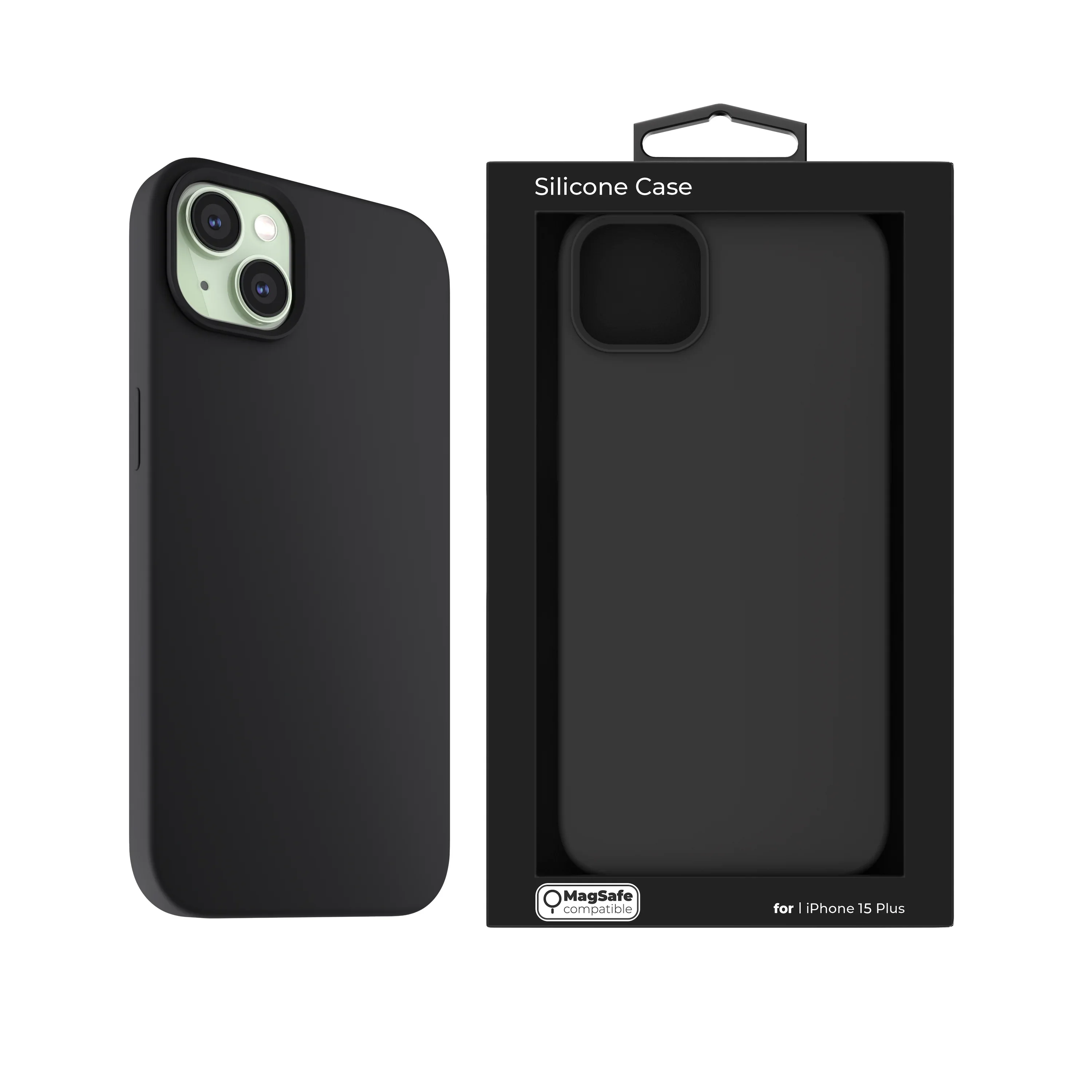 Husa de protectie NOA cu MagSafe pentru iPhone 15 Plus, Silicon, Negru - Image 9