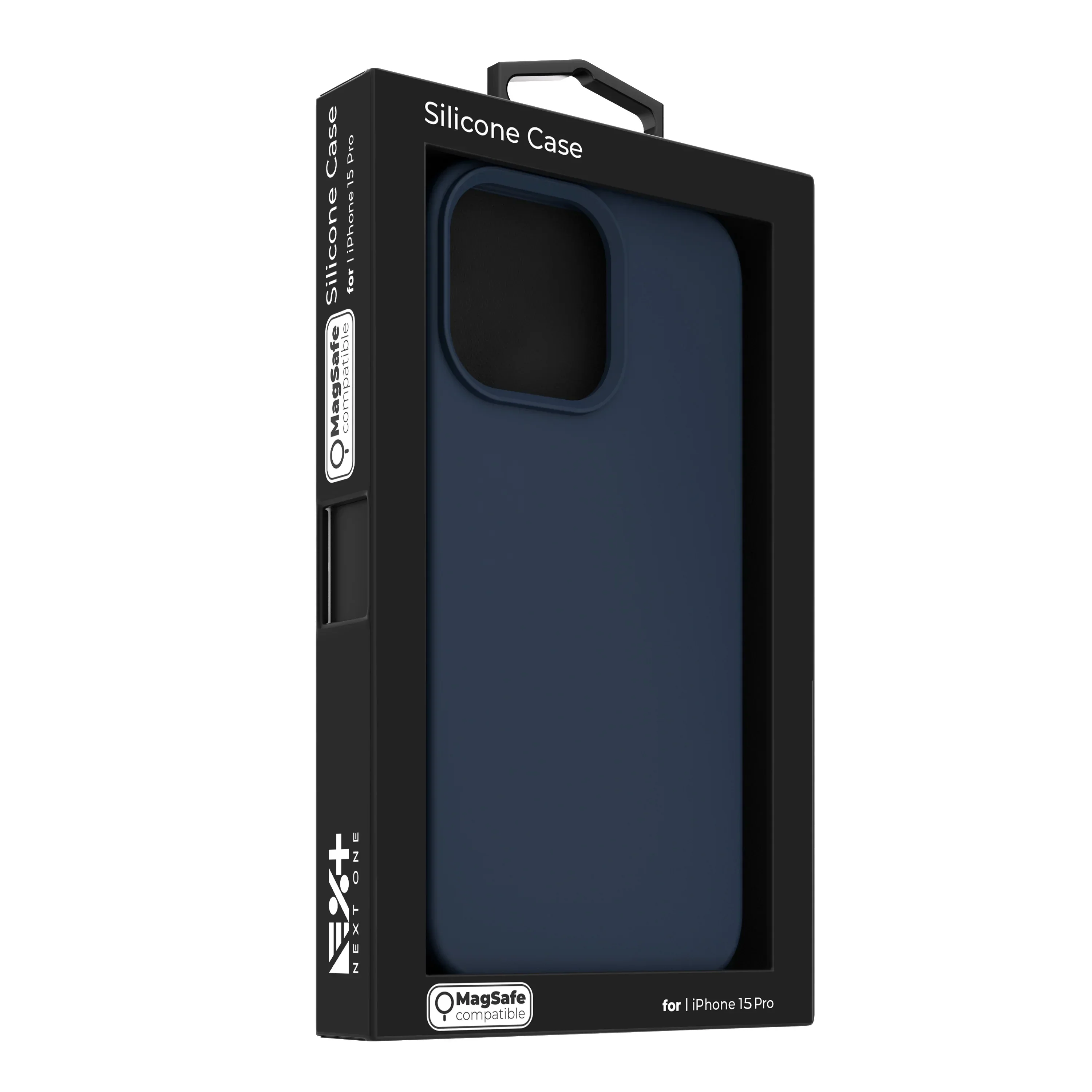 Husa de protectie NOA cu MagSafe pentru iPhone 15 Pro, Silicon, Albastru - Image 8
