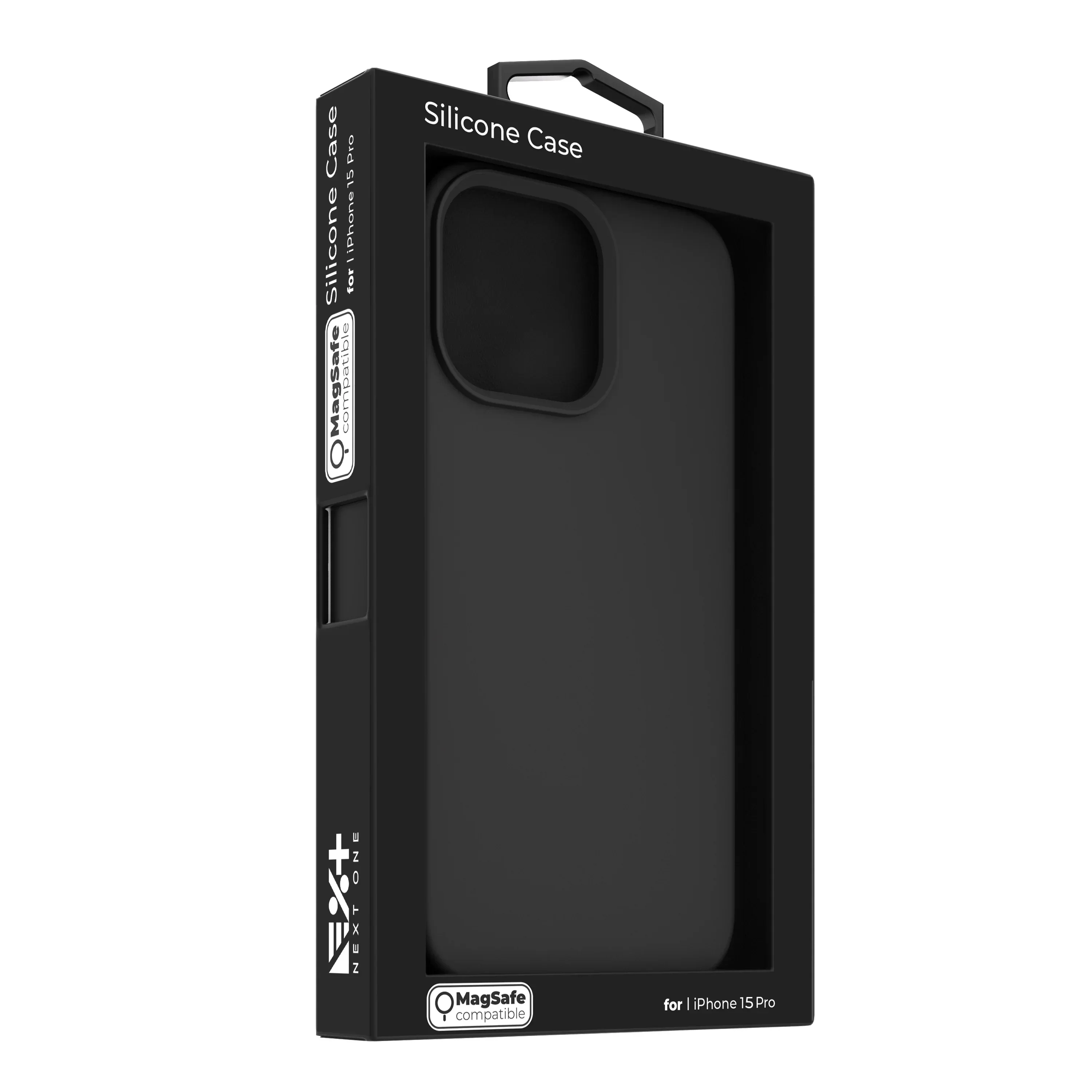Husa de protectie NOA cu MagSafe pentru iPhone 15 Pro, Silicon, Negru - Image 8