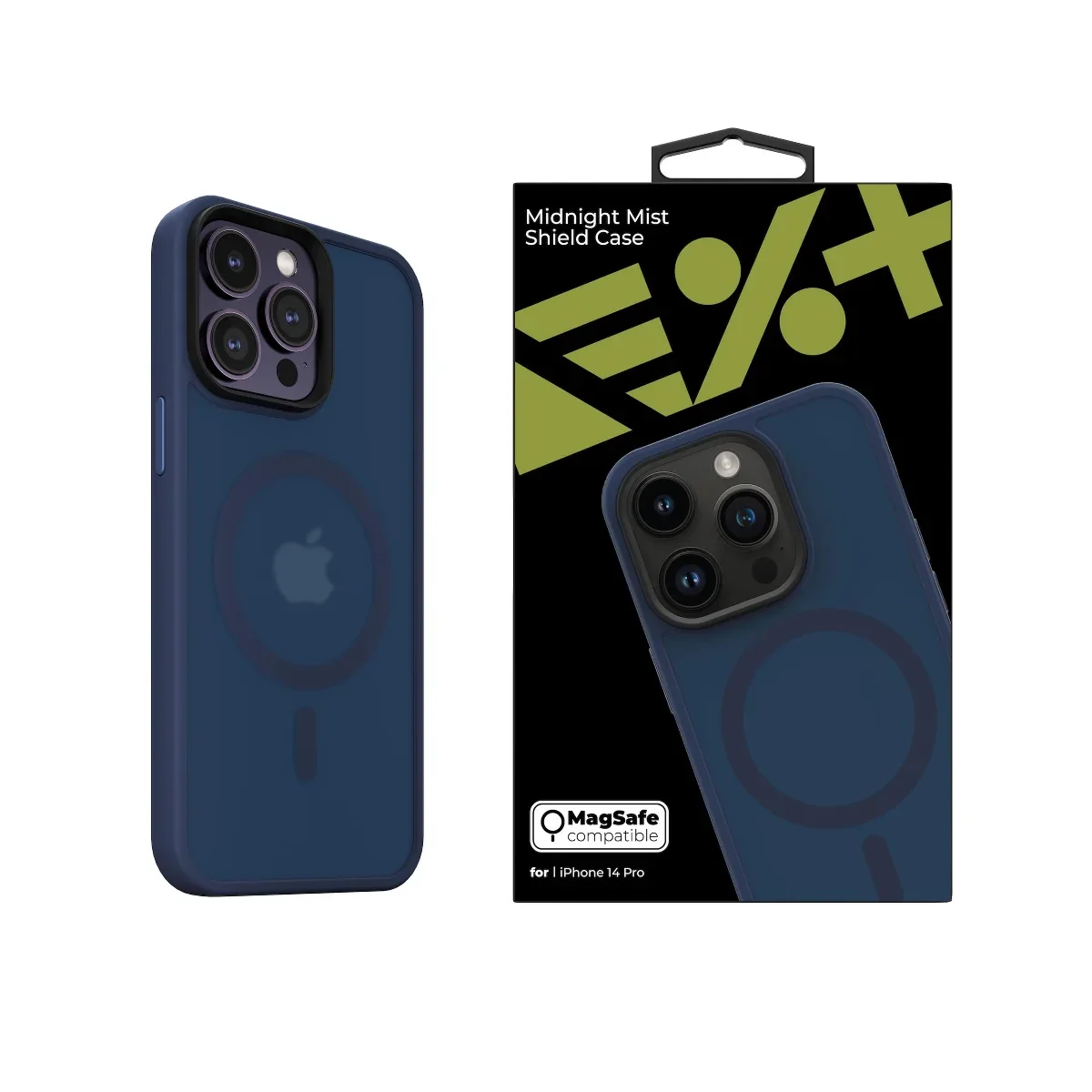 Husa de protectie NOA Mist Shield cu MagSafe pentru iPhone 14 Pro Max, Albastru