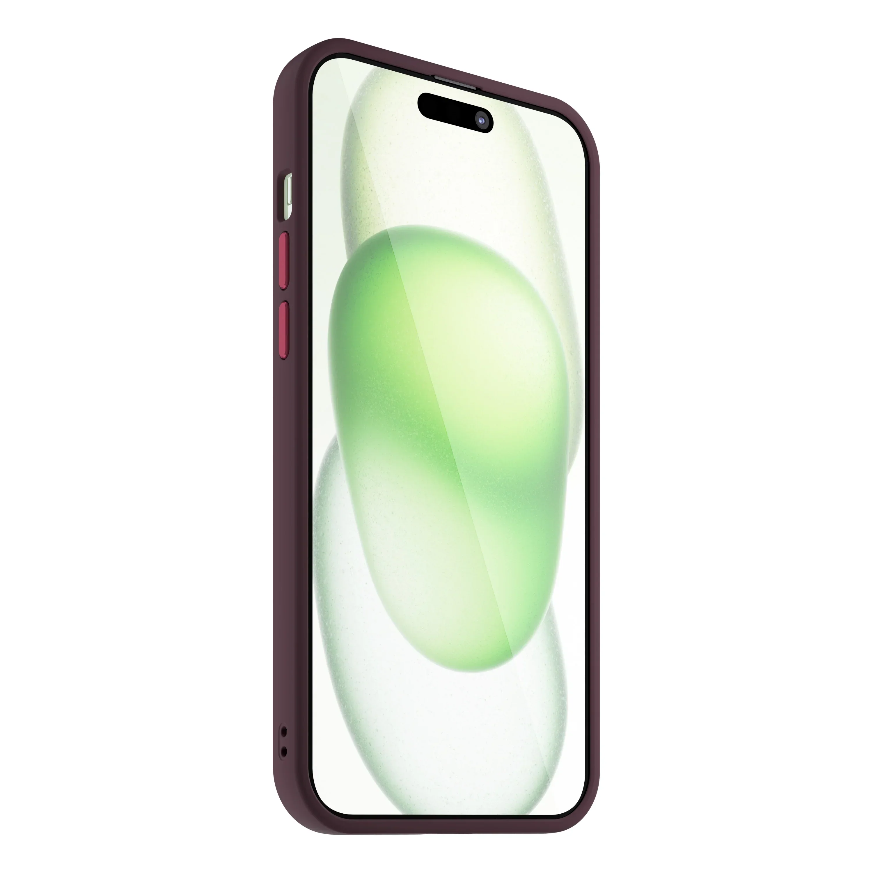 Husa de protectie NOA Mist Shield cu MagSafe pentru iPhone 15 Plus, Roșu Vișiniu - Image 4