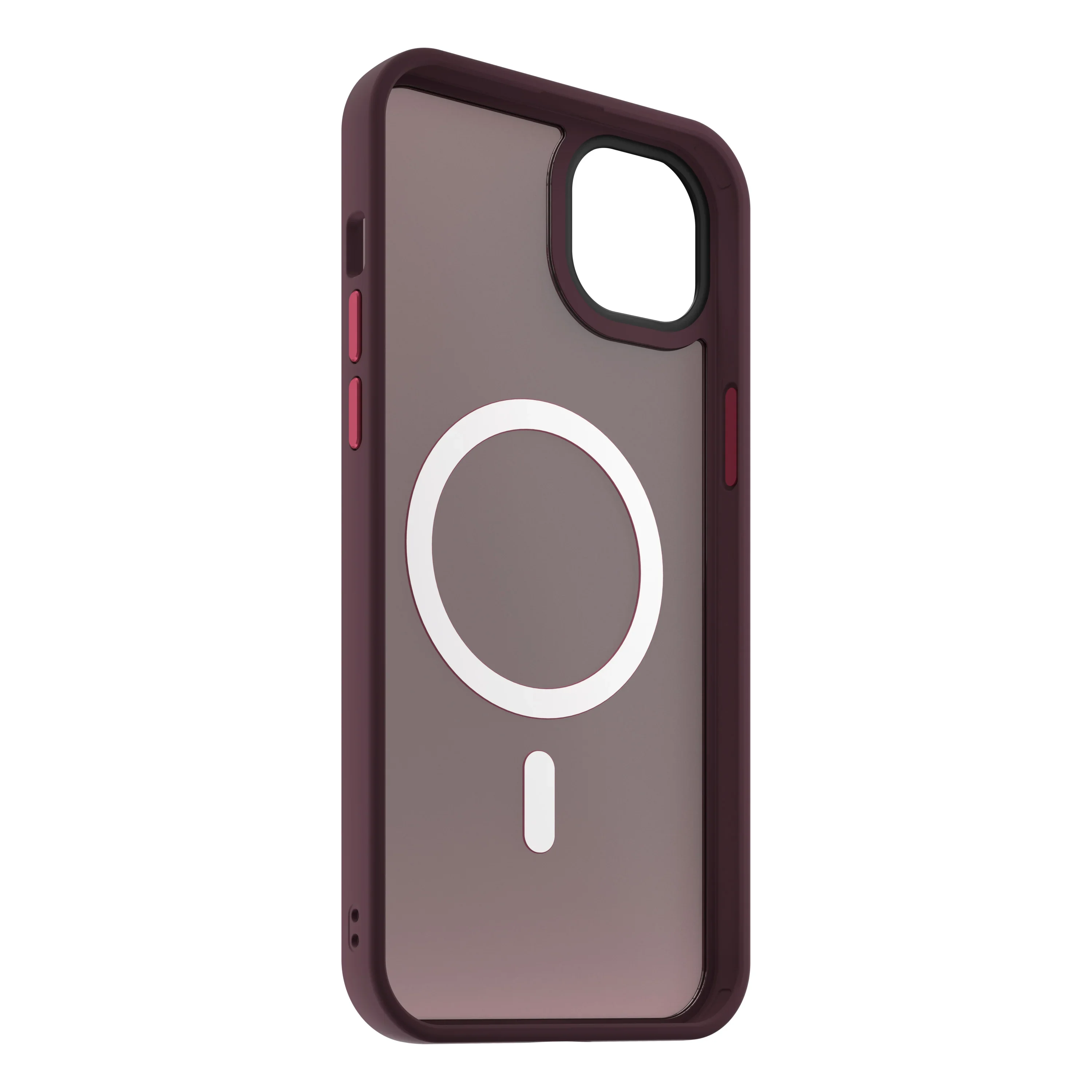 Husa de protectie NOA Mist Shield cu MagSafe pentru iPhone 15, Roșu Vișiniu - Image 6