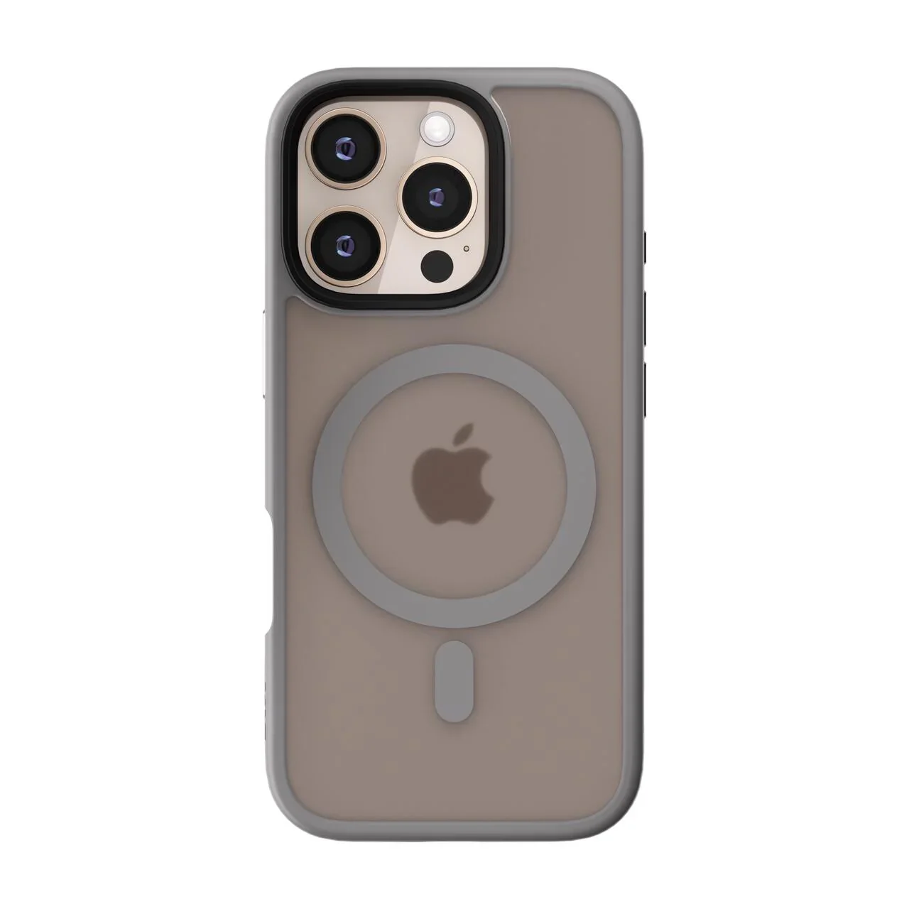 Husa de protectie NOA Mist Shield cu MagSafe pentru iPhone 16 Pro, Gri