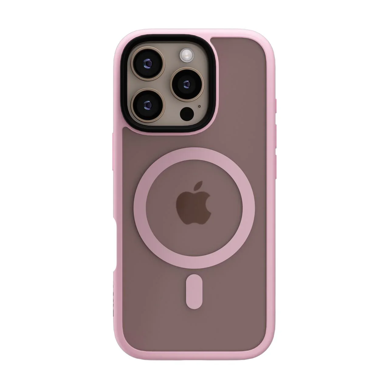 Husa de protectie NOA Mist Shield cu MagSafe pentru iPhone 16 Pro, Roz