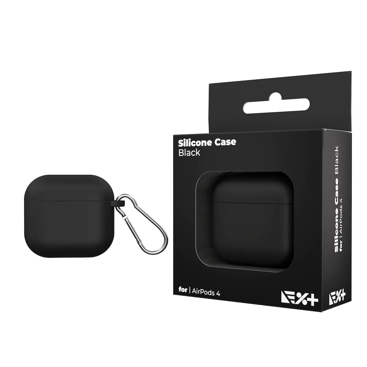 Husa de protectie NOA pentru AirPods 4, Silicon, Negru - Image 6
