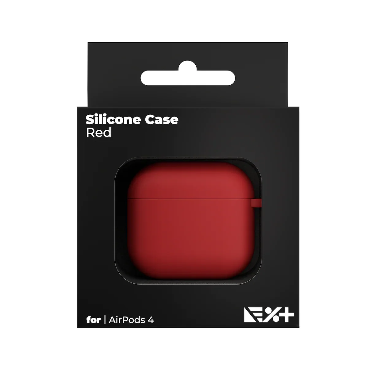 Husa de protectie NOA pentru AirPods 4, Silicon, Rosu - Image 6