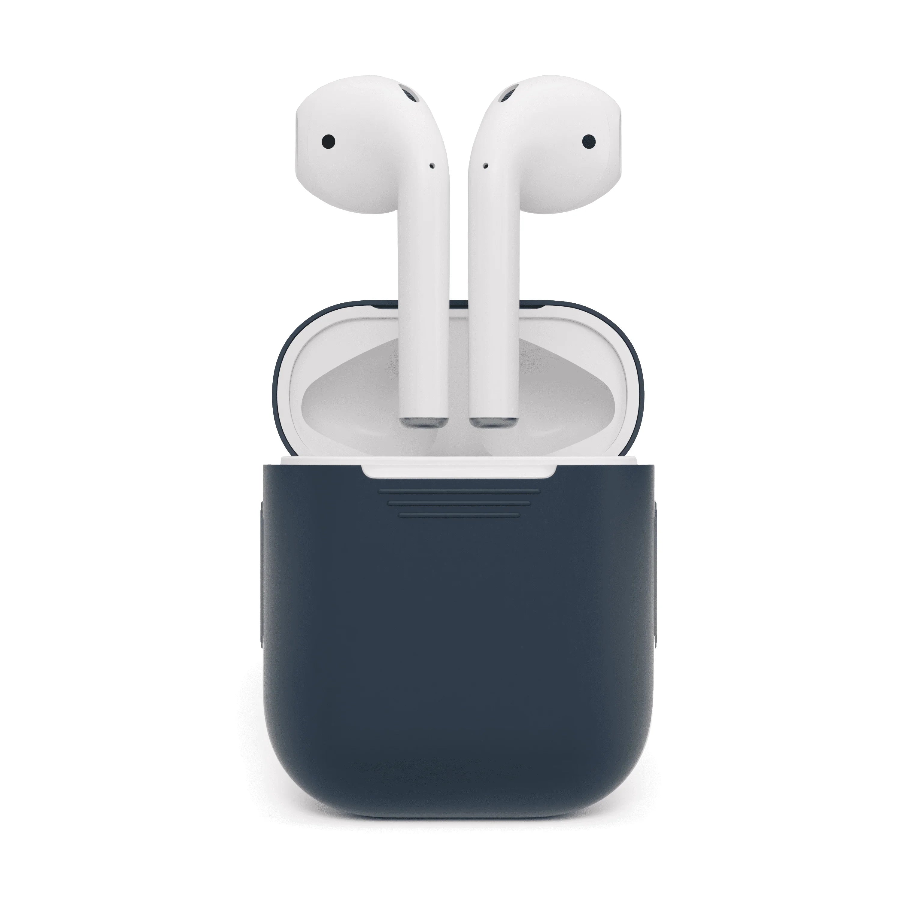 Husa de protectie NOA pentru AirPods (gen.1-2), Silicon, Albastru - Image 5