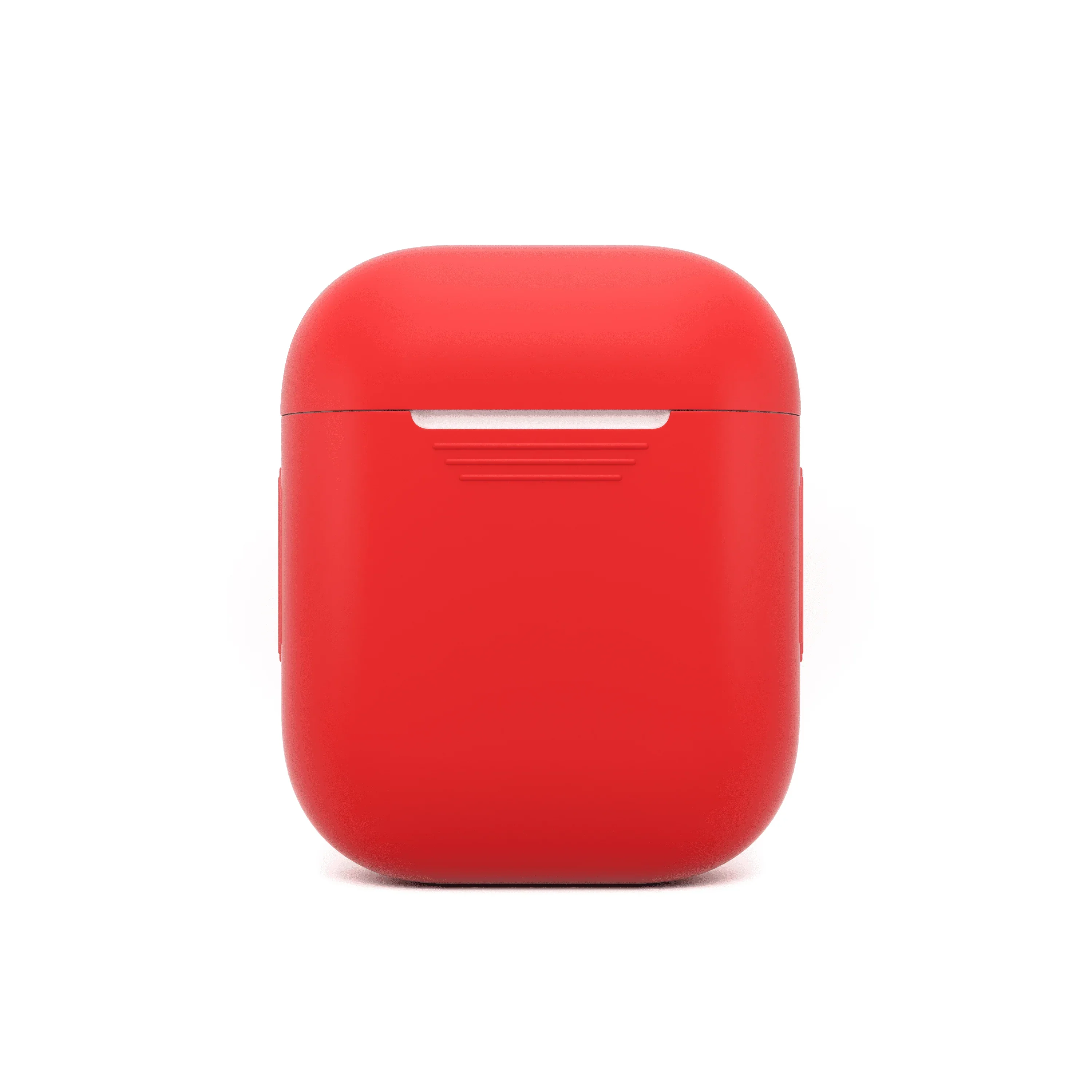 Husa de protectie NOA pentru AirPods (gen.1-2), Silicon, Rosu