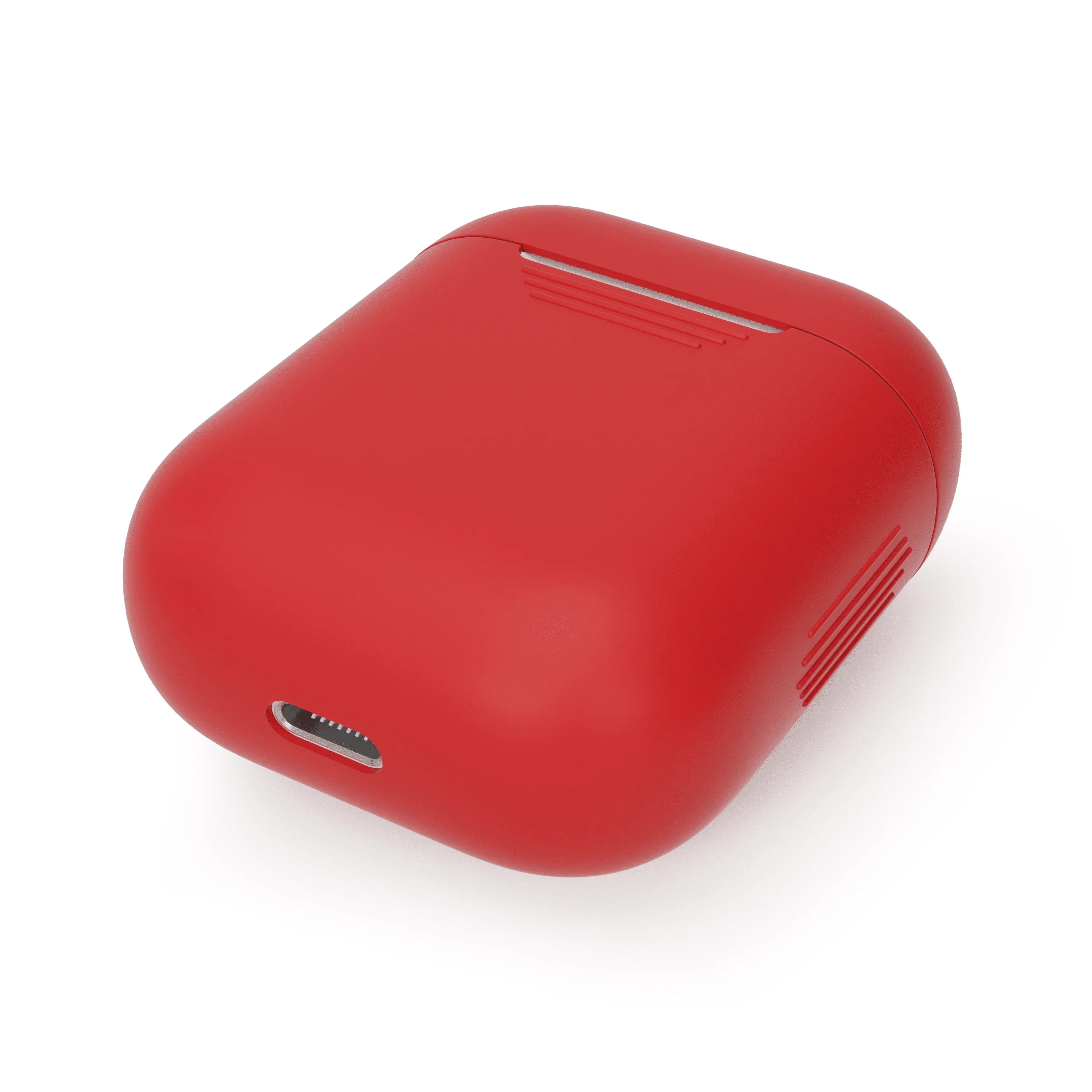 Husa de protectie NOA pentru AirPods (gen.1-2), Silicon, Rosu - Image 4