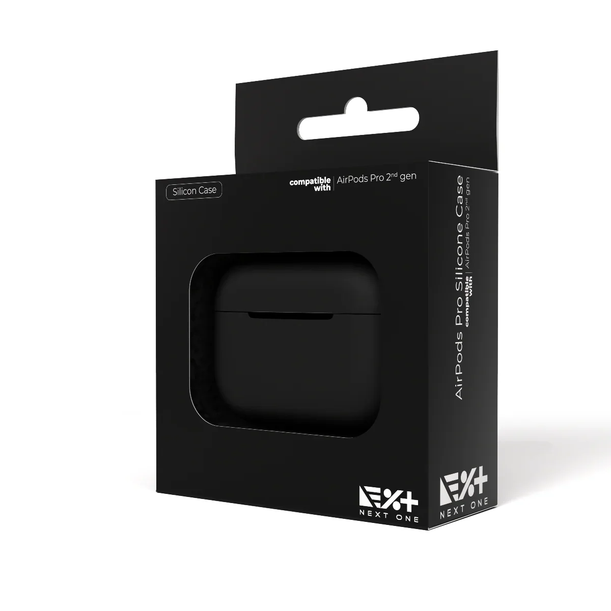 Husa de protectie NOA pentru AirPods Pro (gen.2), Silicon, Negru - Image 2