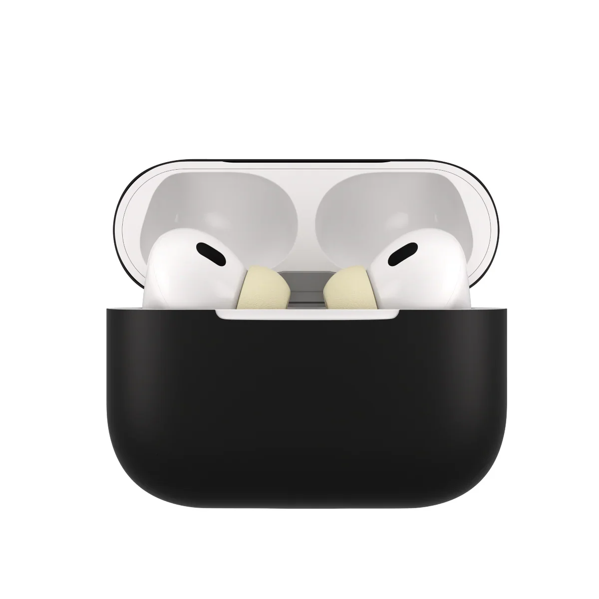 Husa de protectie NOA pentru AirPods Pro (gen.2), Silicon, Negru - Image 8