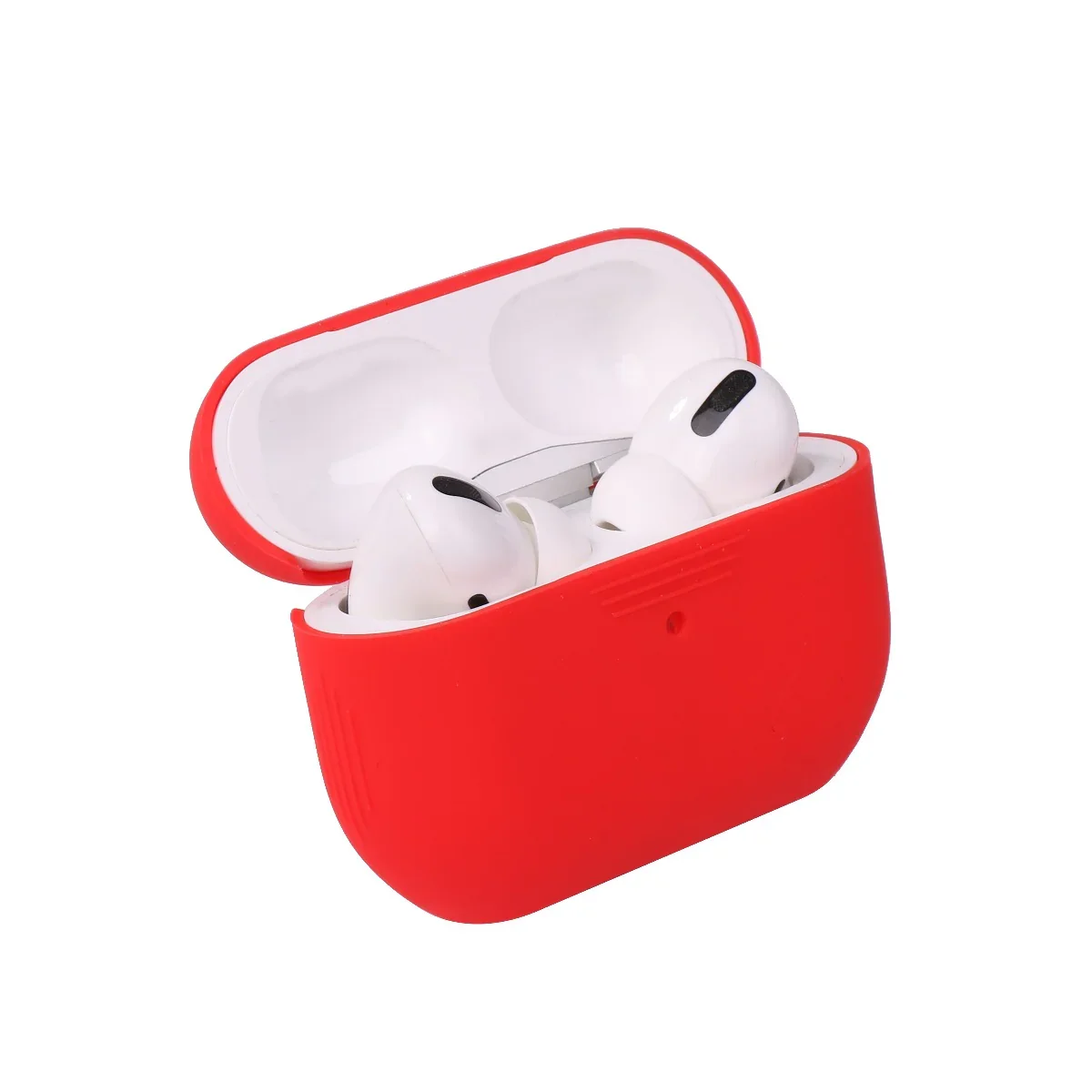 Husa de protectie NOA pentru AirPods Pro, Silicon, Rosu - Image 2