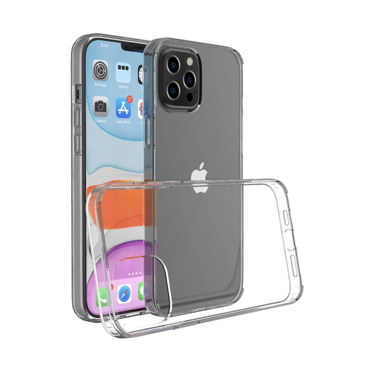 Husa de protectie NOA pentru iPhone 12 Pro Max, Transparent - Image 3