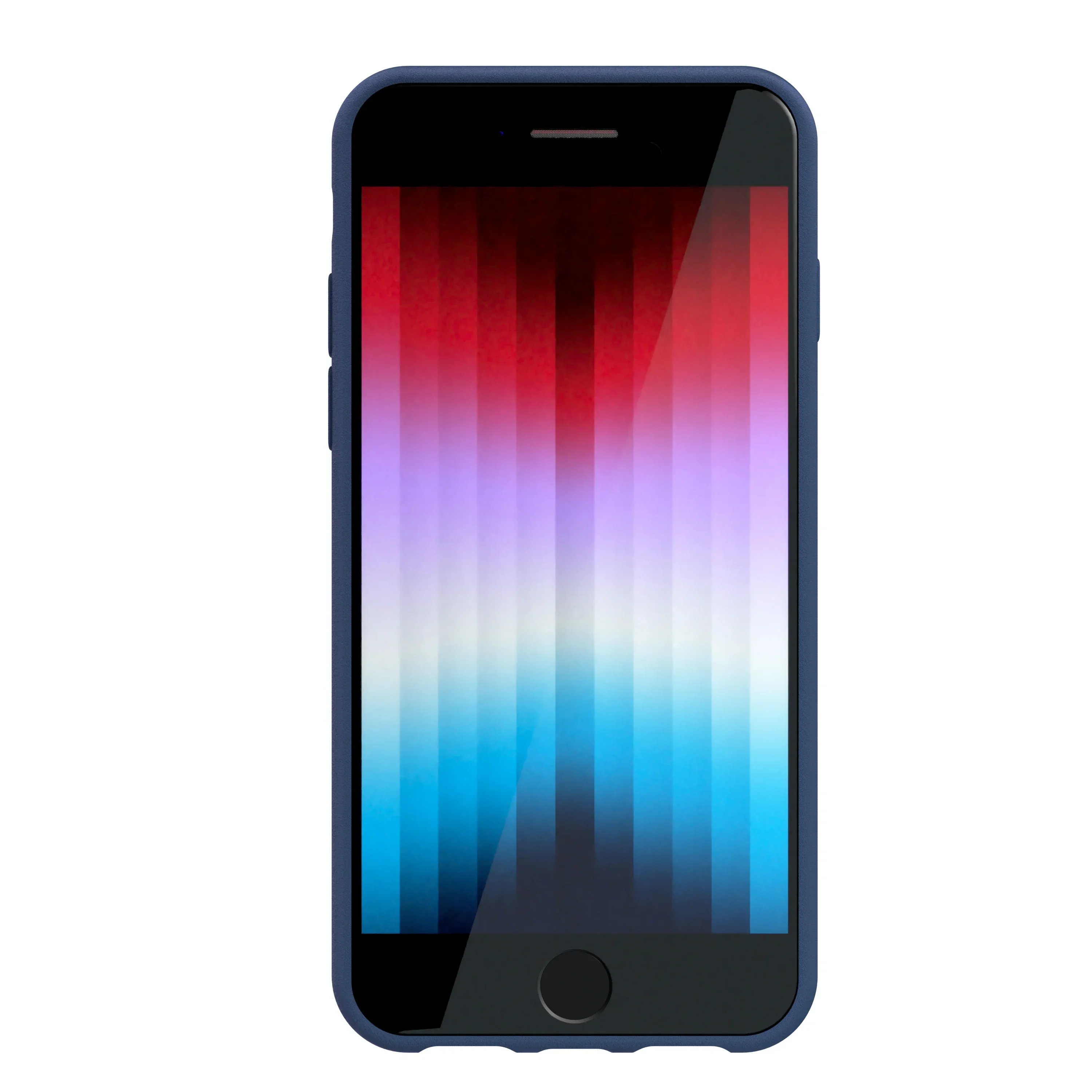 Husa de protectie NOA pentru iPhone SE, Silicon, Albastru - Image 6