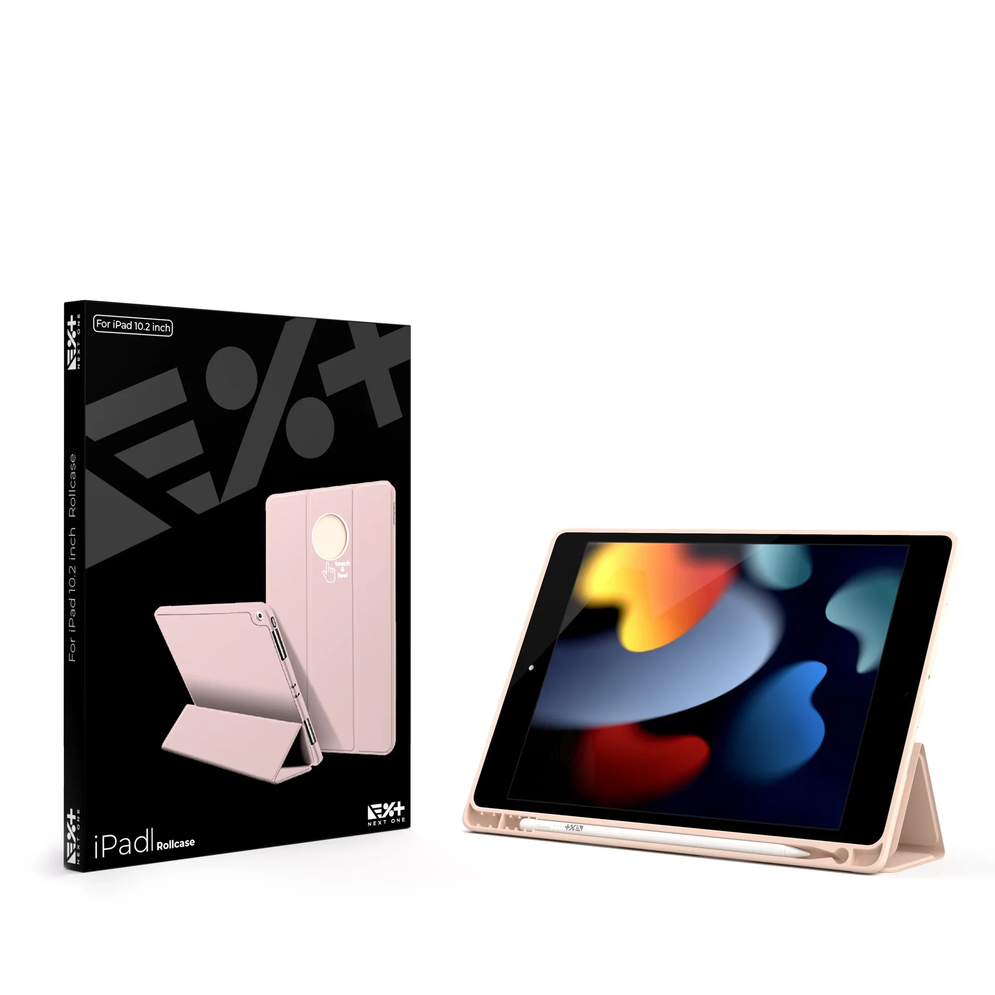 Husa de protectie NOA Rollcase pentru iPad 10.2inch, Roz - Image 10