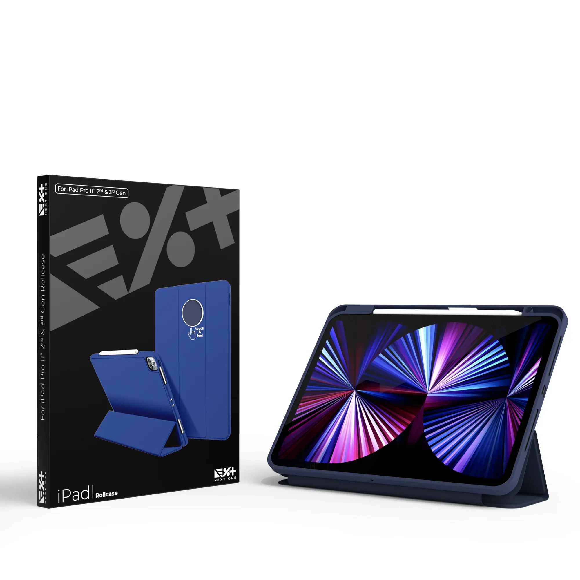 Husa de protectie NOA Rollcase pentru iPad Pro 11" M1-M4, Albastru - Image 10