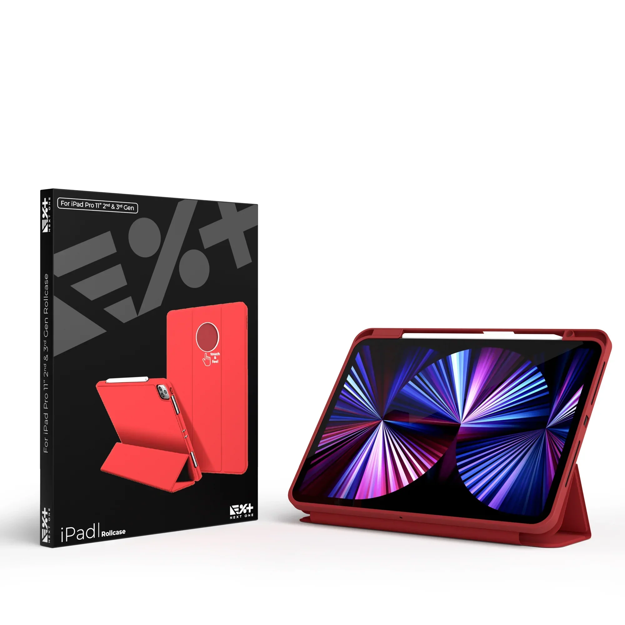 Husa de protectie NOA Rollcase pentru iPad Pro 11" M1-M4, Rosu - Image 10