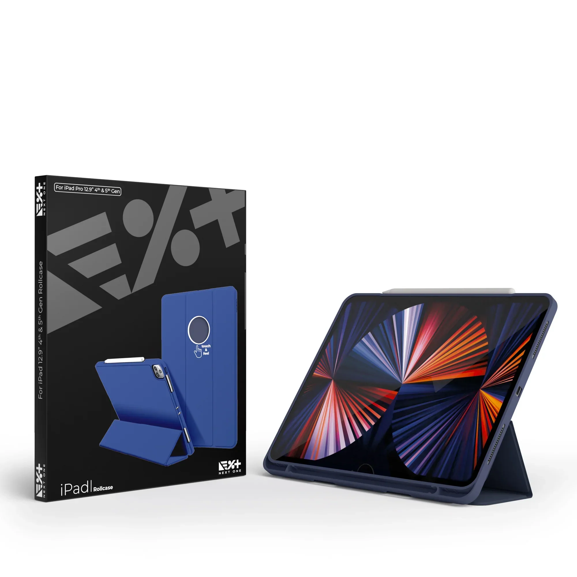 Husa de protectie NOA Rollcase pentru iPad 12.9-inch, Albastru - Image 10