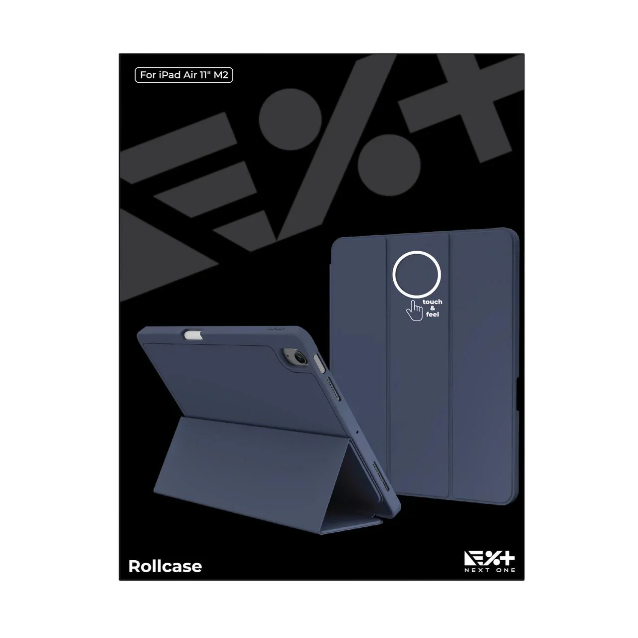 Husa de protectie NOA Rollcase pentru iPad Air 11" M2, cu suport pentru stilou, Albastru - Image 2