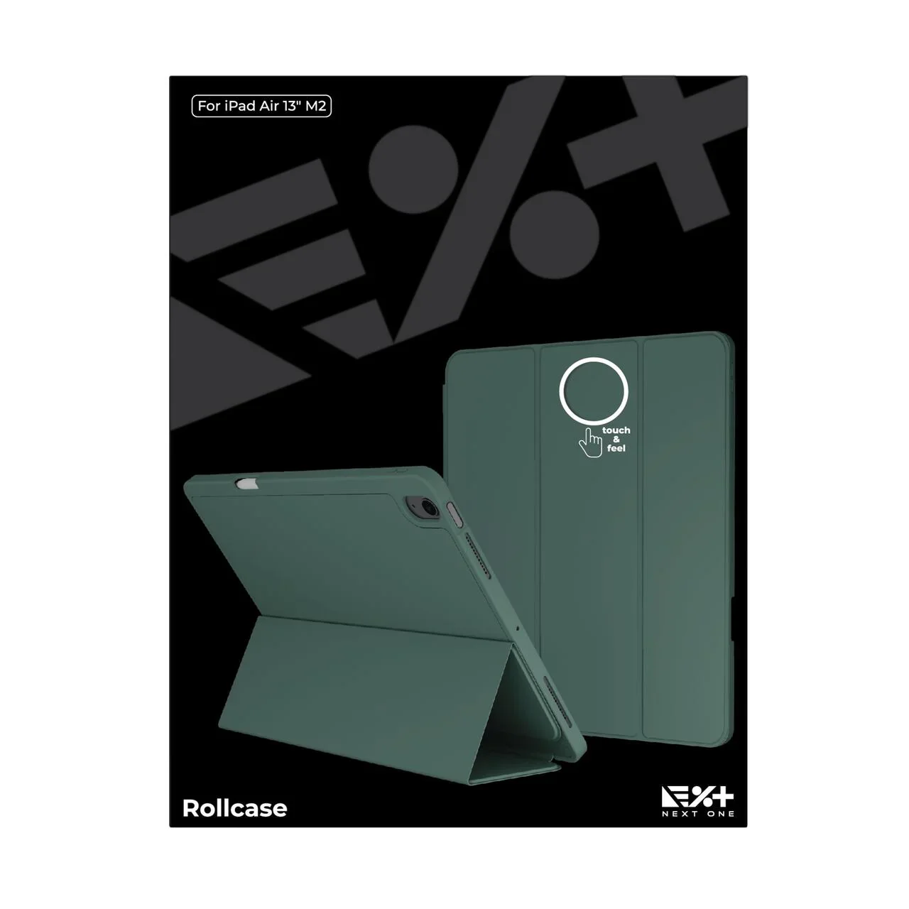 Husa de protectie NOA Rollcase pentru iPad Air 13" M2, cu suport pentru stilou, Verde - Image 2