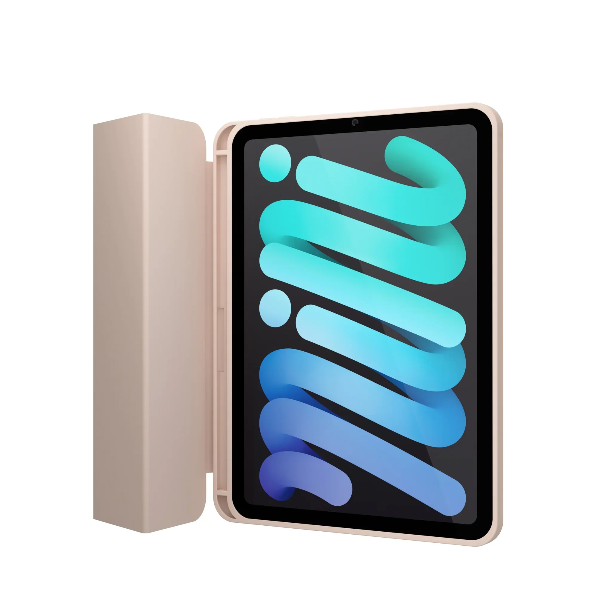 Husa de protectie NOA Rollcase pentru iPad Mini 6, Roz - Image 3