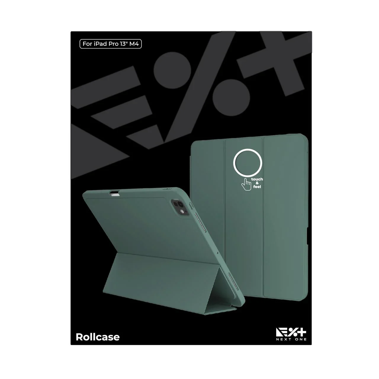 Husa de protectie NOA Rollcase pentru iPad Pro 13" M4, cu suport pentru stilou, Verde - Image 9