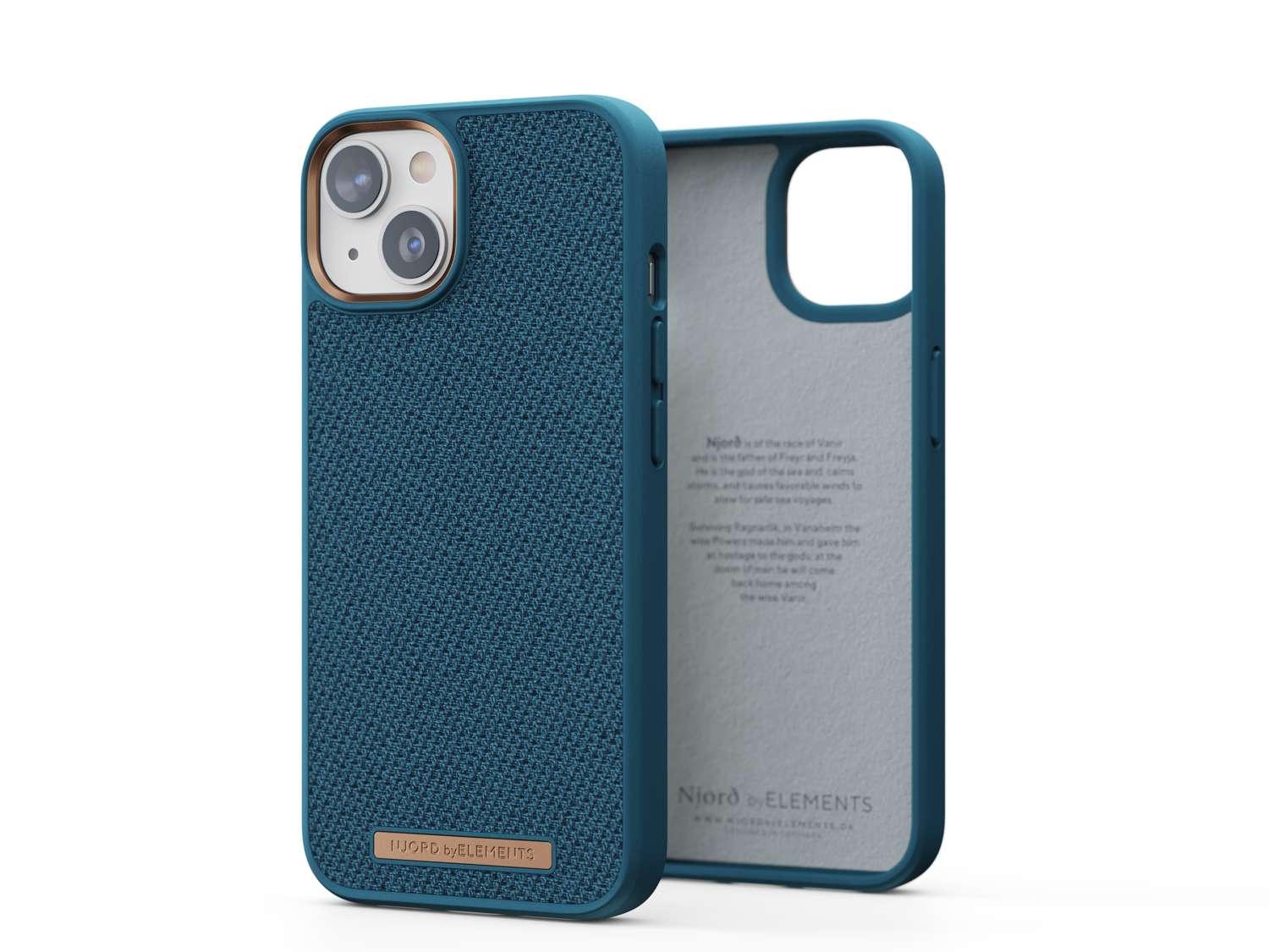 Husa de protectie Njord Fabric Tonal pentru iPhone 14, Deep Sea - Image 2