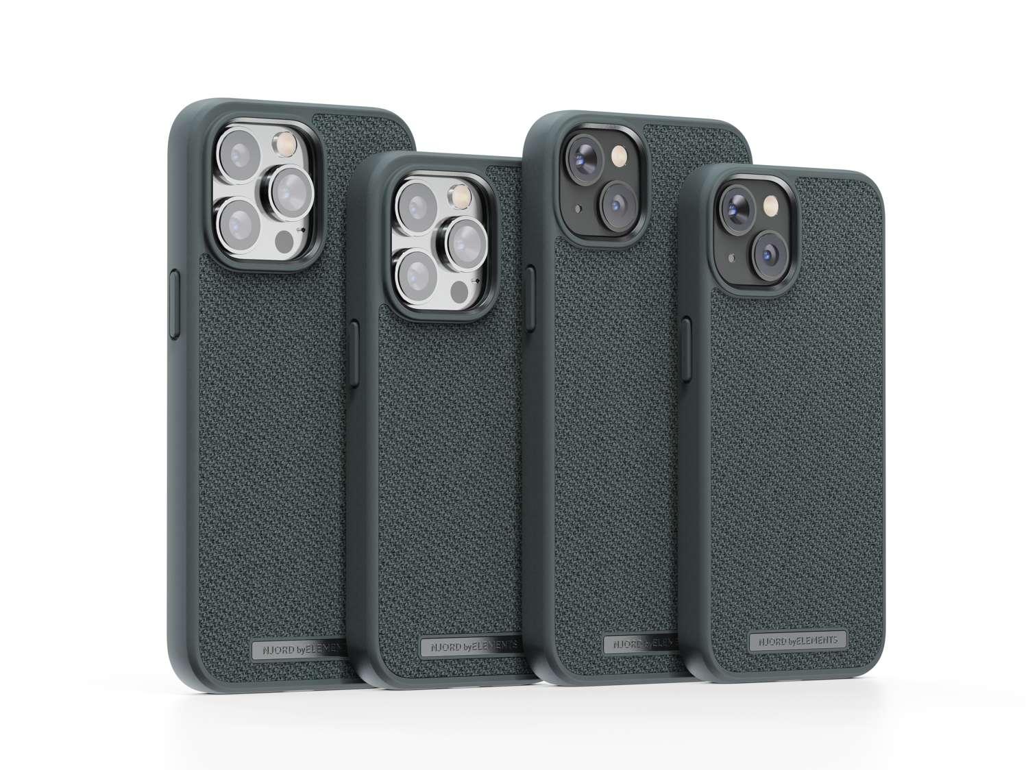 Husa de protectie Njord Fabric Tonal pentru iPhone 14 Plus, Dark Grey - Image 5