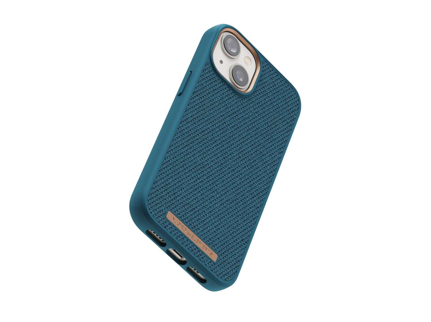Husa de protectie Njord Fabric Tonal pentru iPhone 14 Plus, Deep Sea - Image 4
