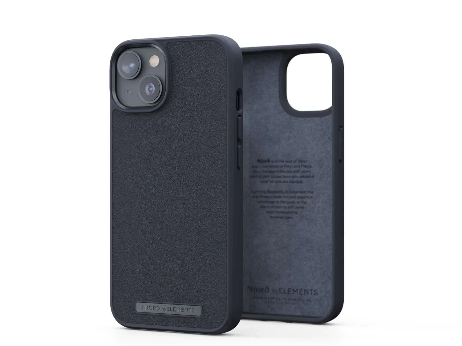 Husa de protectie Njord Genuine pentru iPhone 14 Plus, Piele, Negru - Image 2