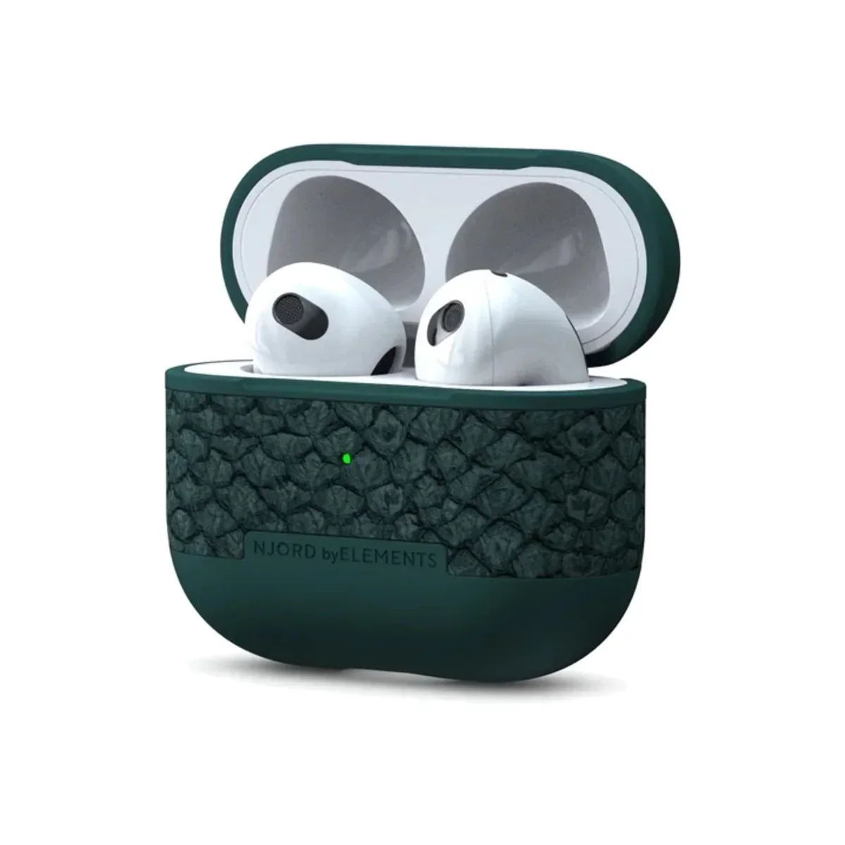 Husa de protectie Njord Jr pentru AirPods (gen.3), Verde