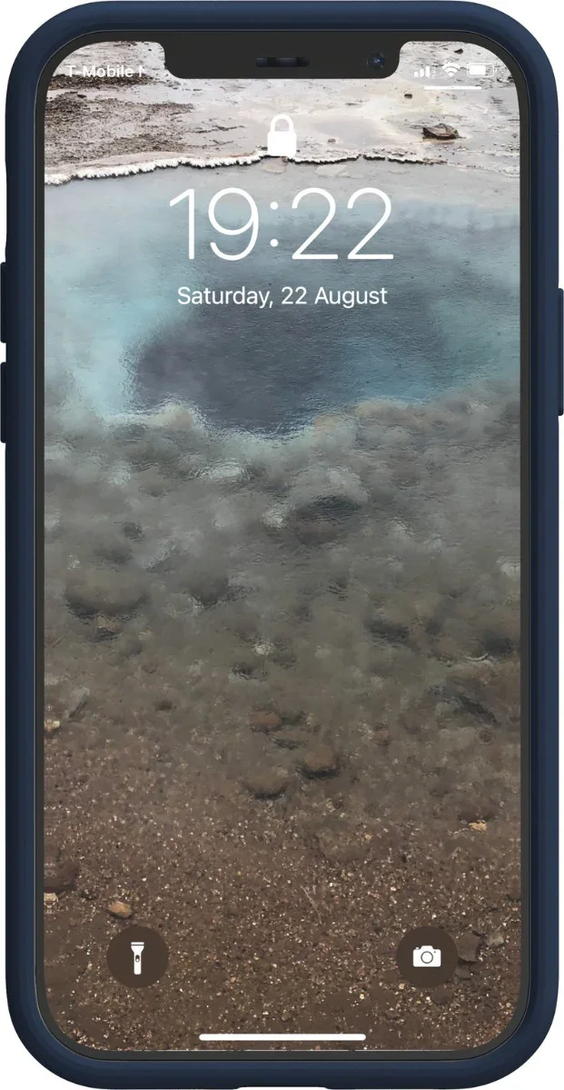 Husa de protectie Njord pentru iPhone 12 / iPhone 12 Pro, Piele, Albastru - Image 2