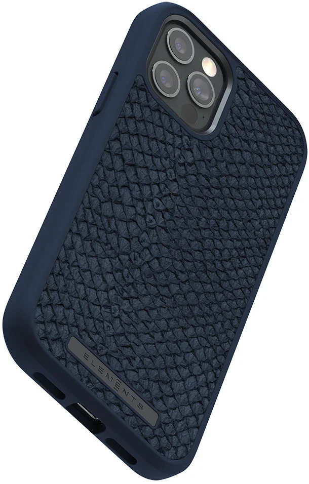 Husa de protectie Njord pentru iPhone 12 / iPhone 12 Pro, Piele, Albastru - Image 4