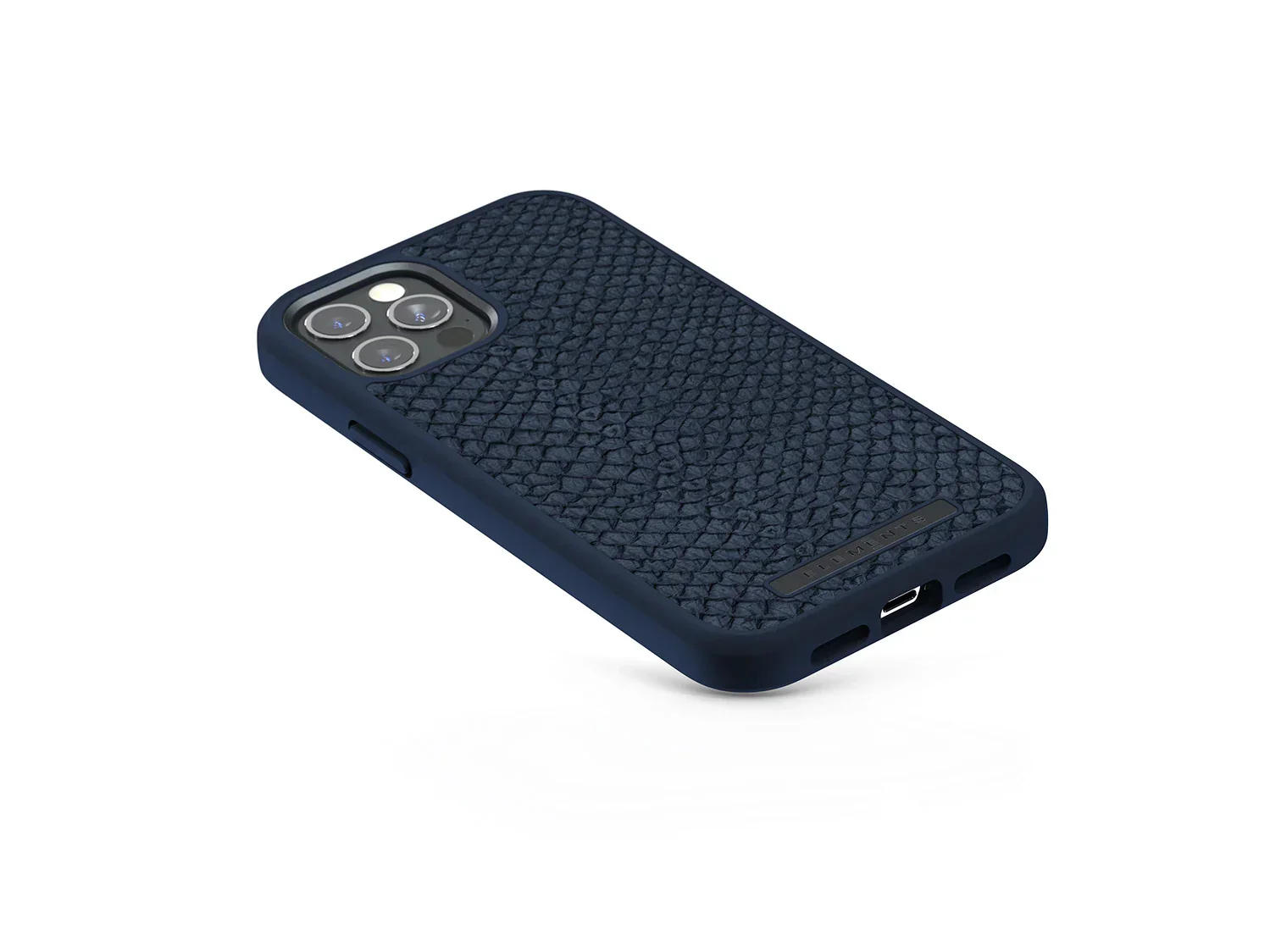 Husa de protectie Njord pentru iPhone 12 / iPhone 12 Pro, Piele, Albastru - Image 6