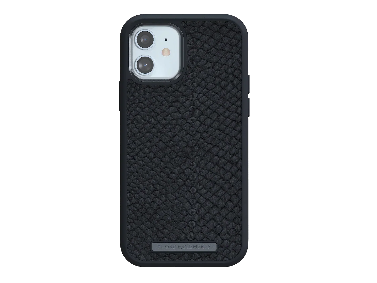 Husa de protectie Njord pentru iPhone 12 / iPhone 12 Pro, Piele, Negru