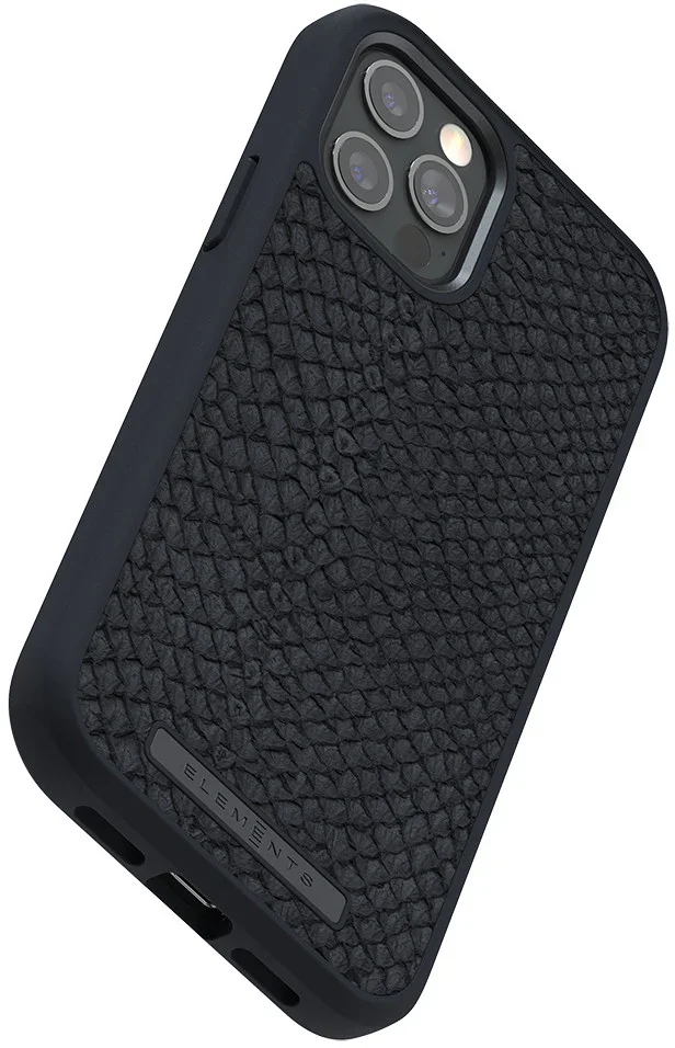 Husa de protectie Njord pentru iPhone 12 / iPhone 12 Pro, Piele, Negru - Image 5
