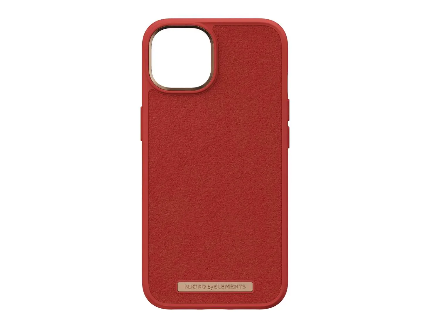 Husa de protectie Njord Suede Comfort+ pentru iPhone 14, Burnt Orange
