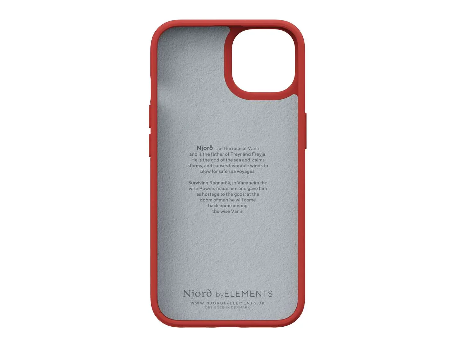 Husa de protectie Njord Suede Comfort+ pentru iPhone 14, Burnt Orange - Image 3