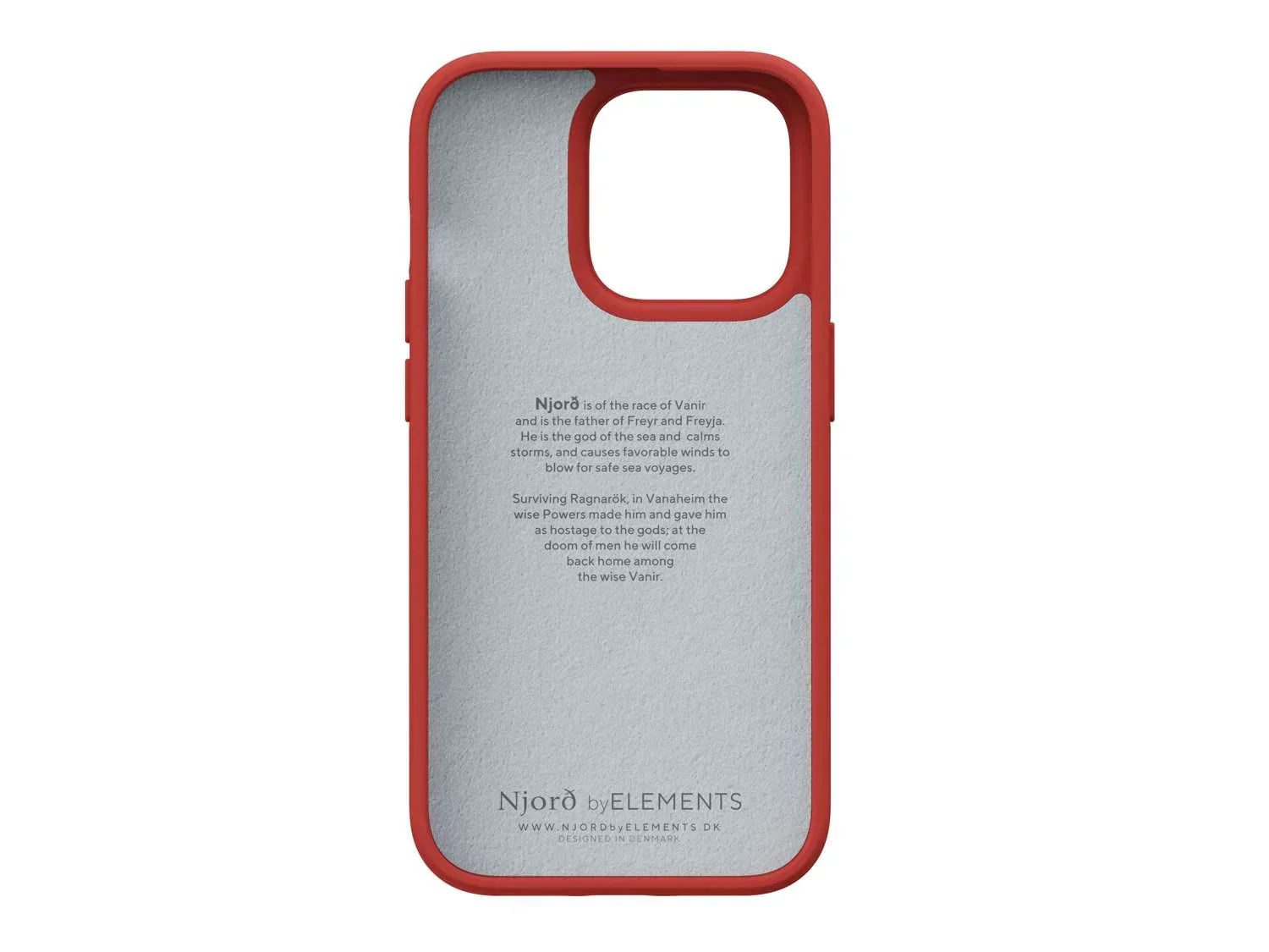 Husa de protectie Njord Suede Comfort+ pentru iPhone 14 Pro, Burnt Orange - Image 3