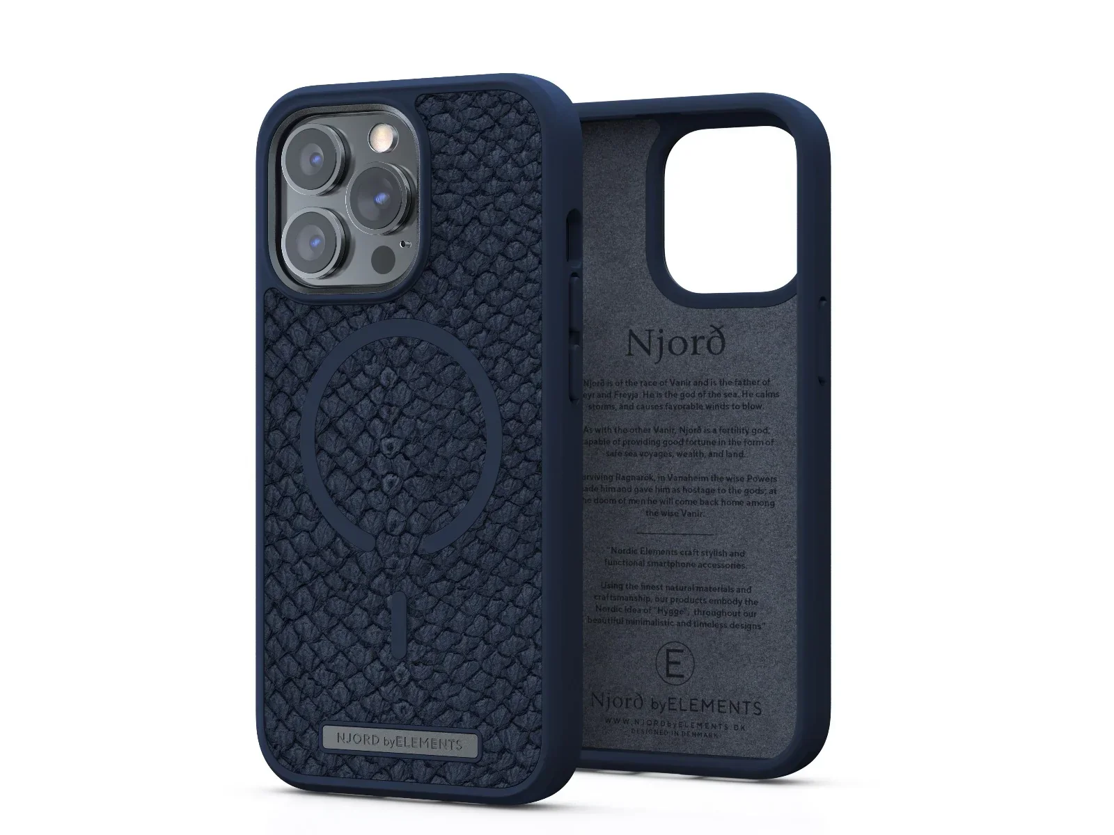Husa de protectie Njord Vatn pentru iPhone 13 Pro, Blue