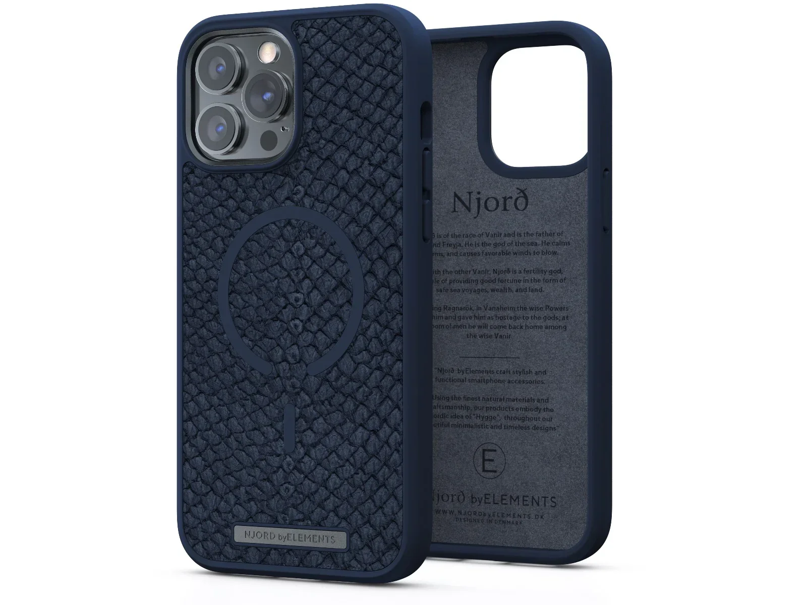 Husa de protectie Njord Vatn pentru iPhone 13 Pro Max, Blue