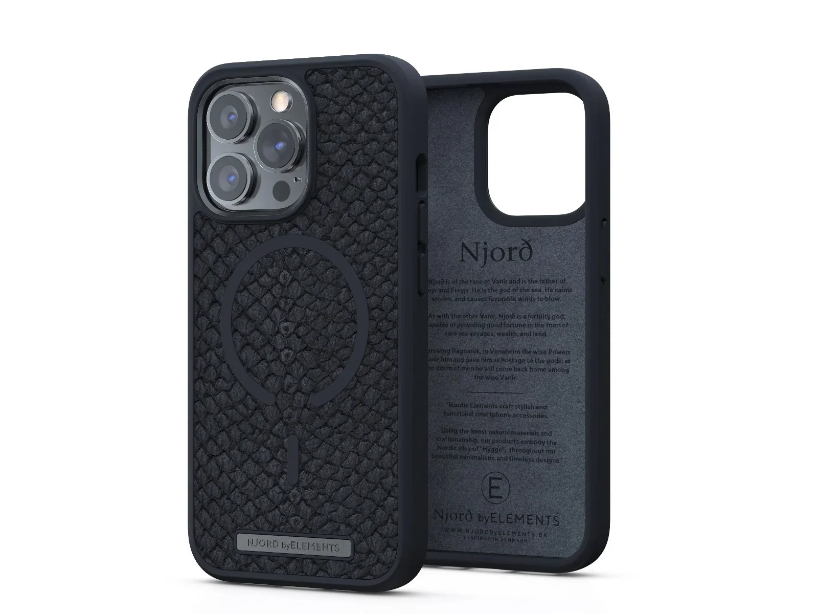 Husa de protectie Njord Vindur pentru iPhone 13 Pro, Grey