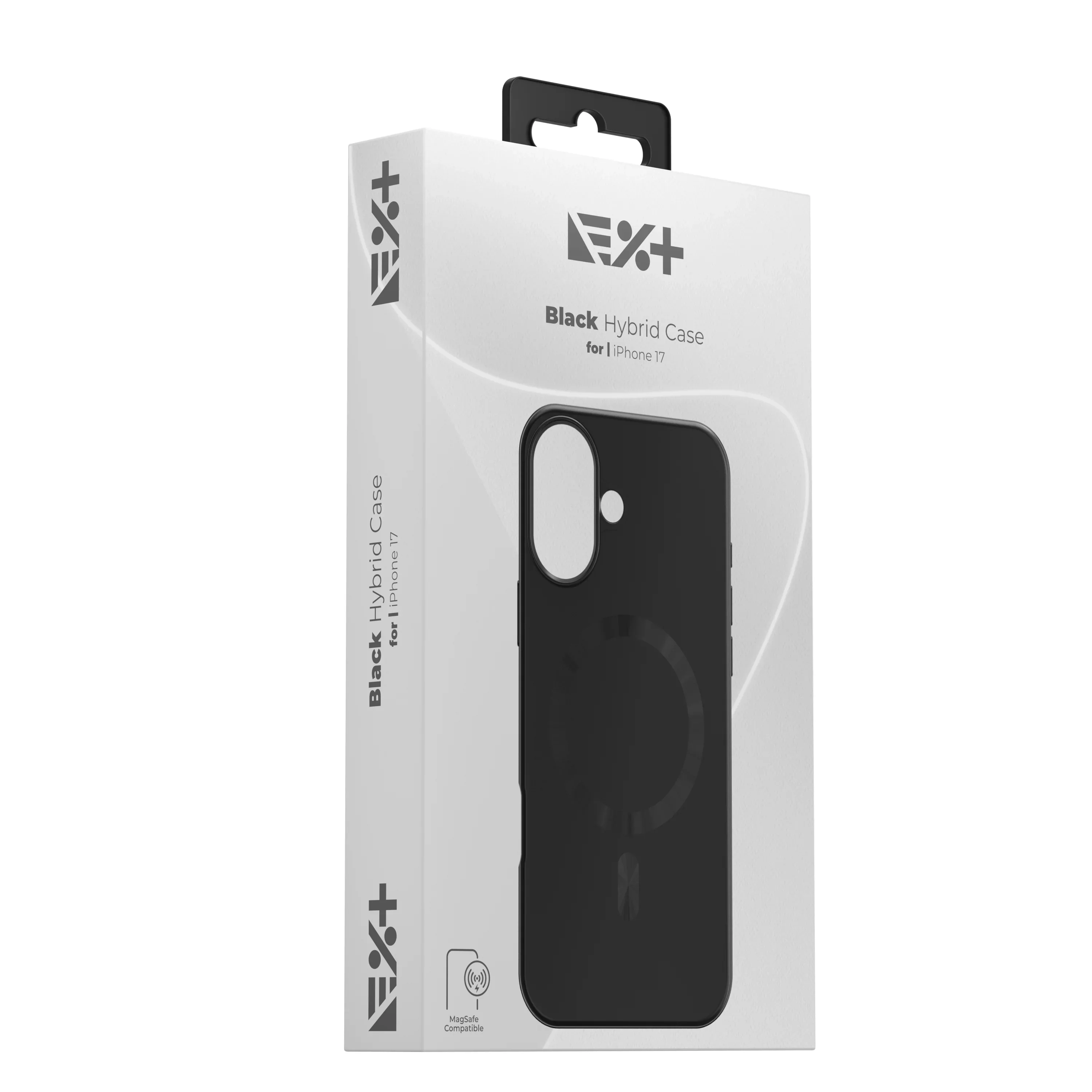 Husa de protectie NOA Hibrid pentru iPhone 17, MagSafe, Negru - Image 3