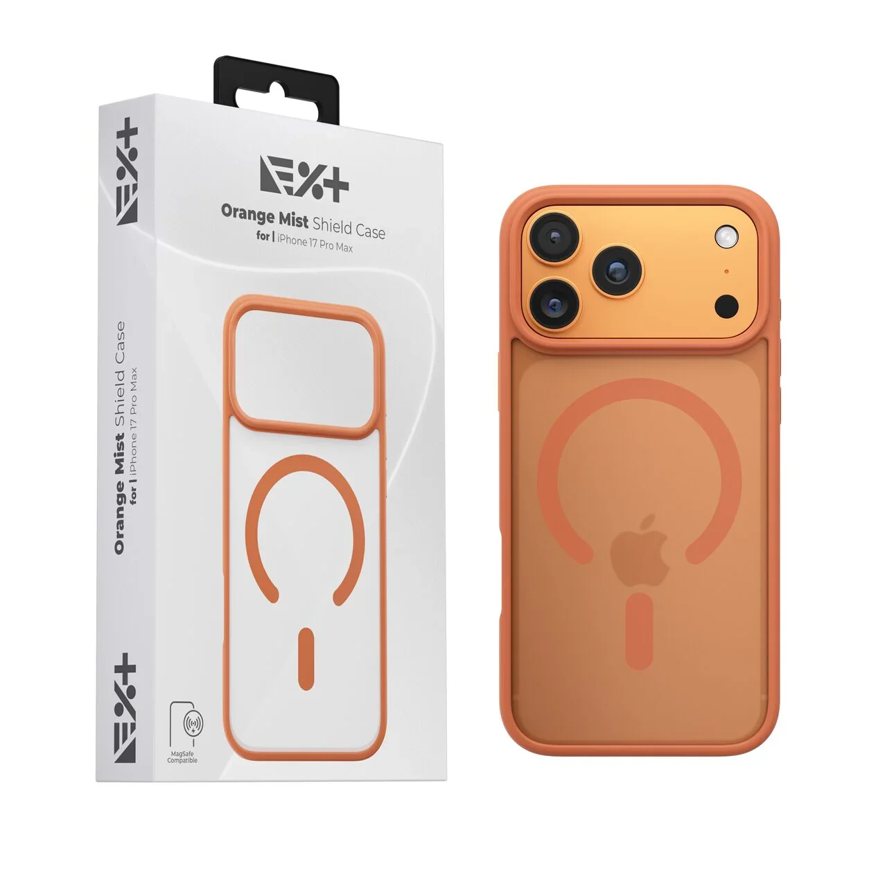 Husa de protectie NOA Mist Shield cu MagSafe pentru iPhone 17 Pro Max, Portocaliu - Image 6