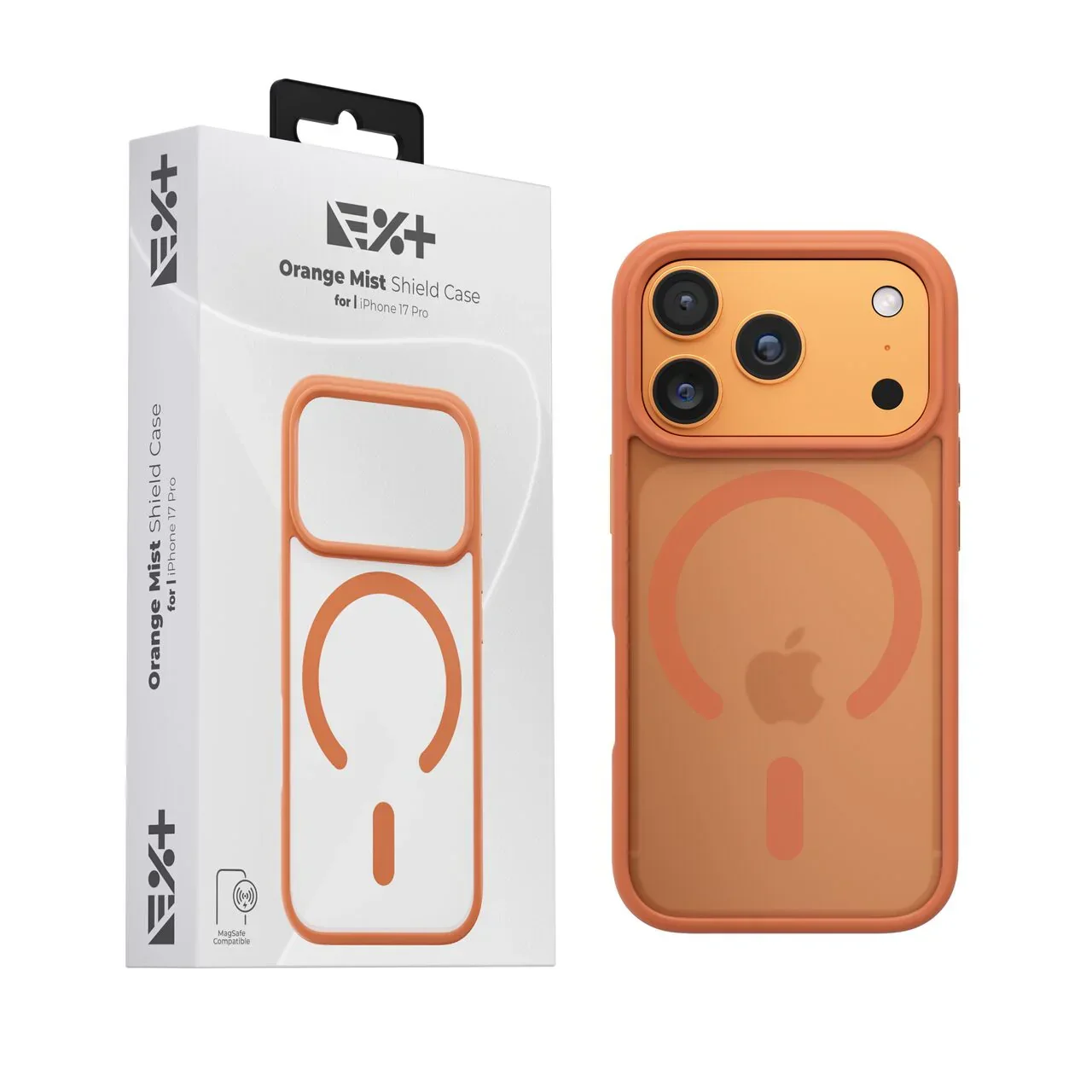 Husa de protectie NOA Mist Shield cu MagSafe pentru iPhone 17 Pro, Portocaliu - Image 7