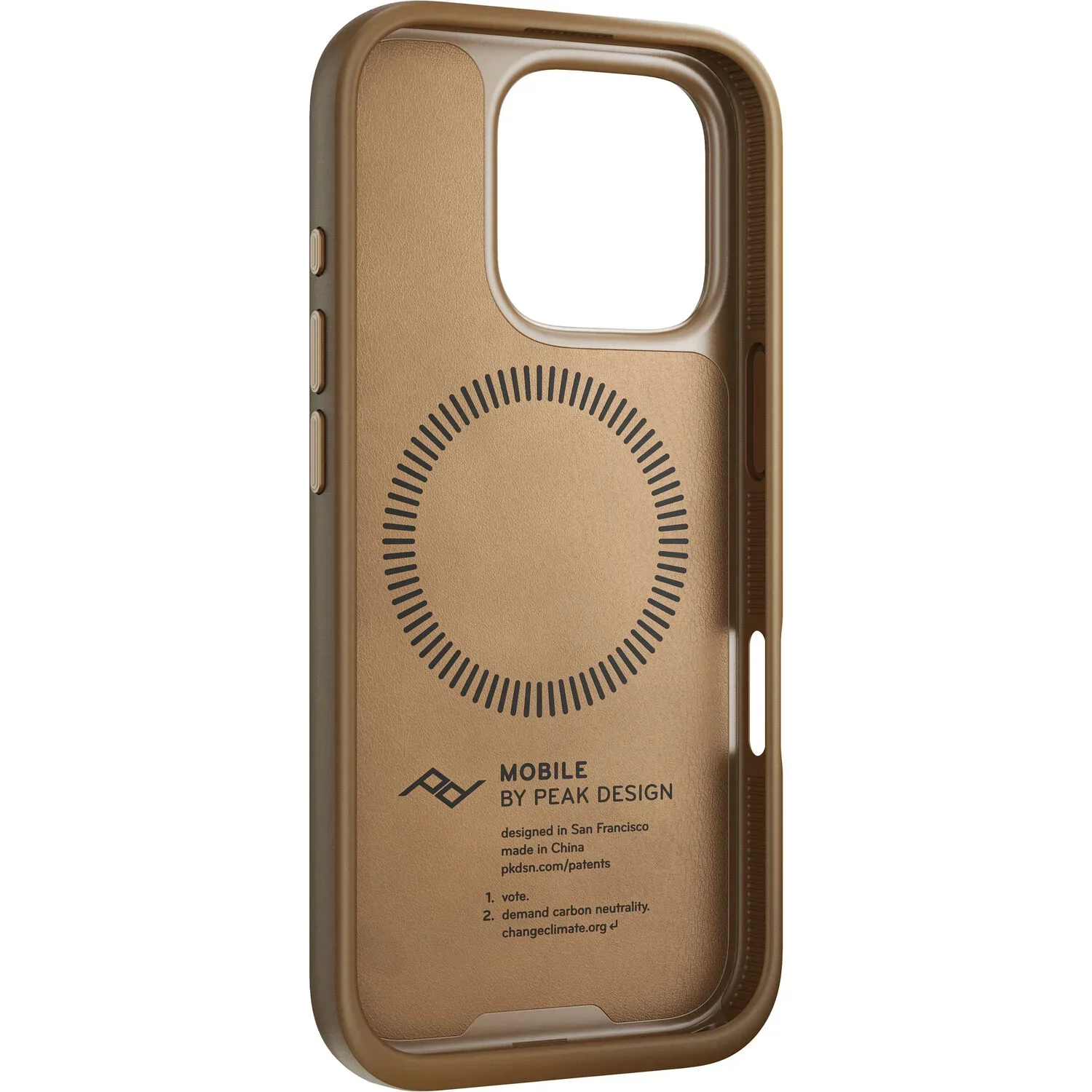 Husa de protectie Peak Design Everyday Case pentru iPhone 16 Pro, Maro - Image 4