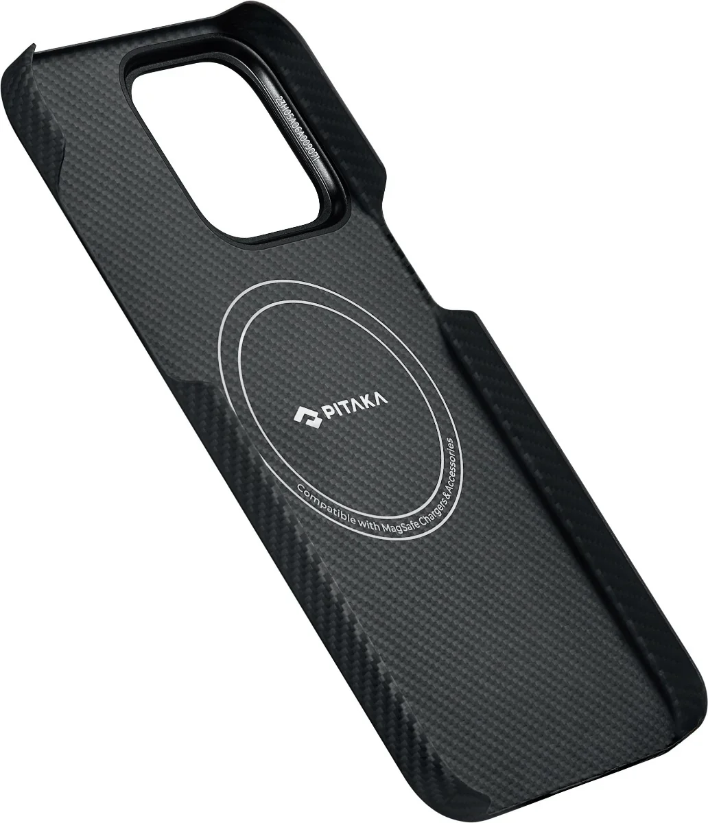 Husa de protectie Pitaka MagEZ 4 600D cu MagSafe pentru iPhone 15 Pro Max, Negru - Image 4