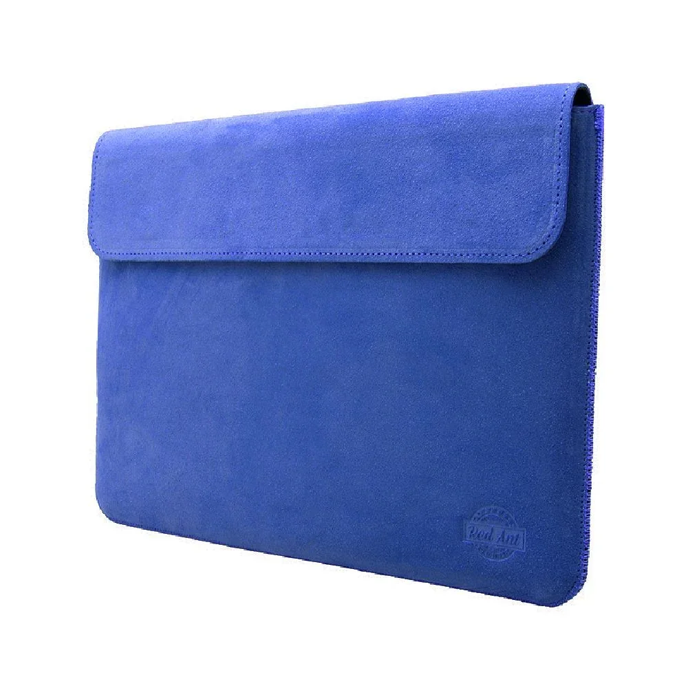 Husa de protectie REDANT cu clapă pentru MacBook Air 15 Piele, Albastru