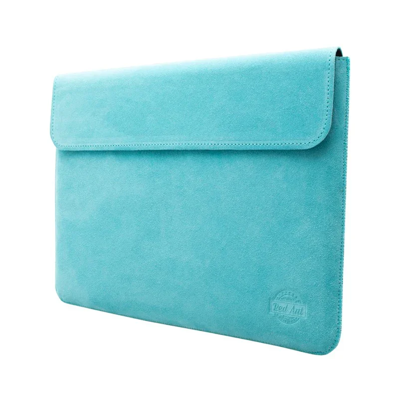 Husa de protectie REDANT cu clapă pentru MacBook Air 15 Piele, Turcoaz